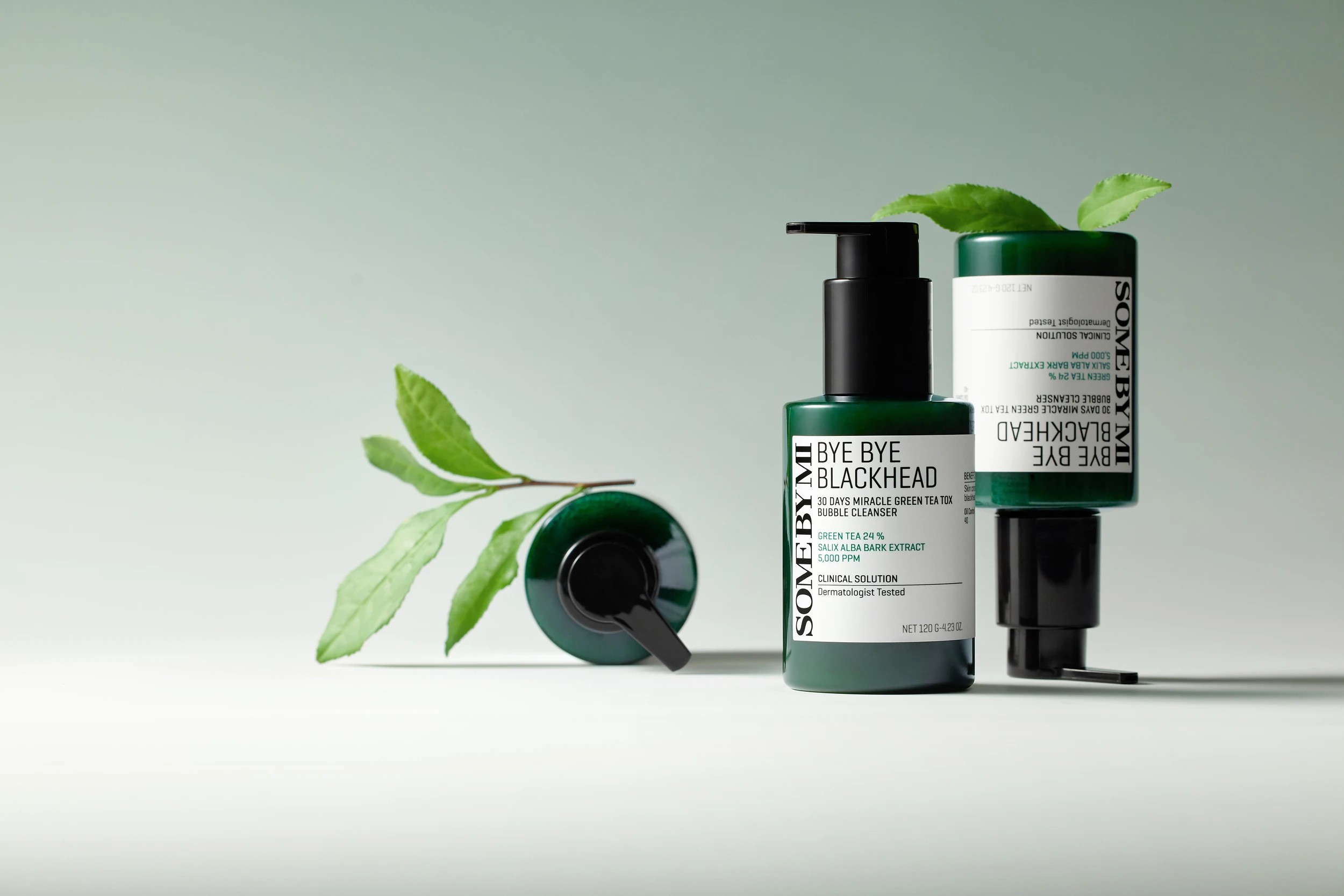 2 SOME BY MI Bye Bye 30 Days Blackhead Miracle Bubble Cleanser 120g - Green Tea Tox, 2 of 4