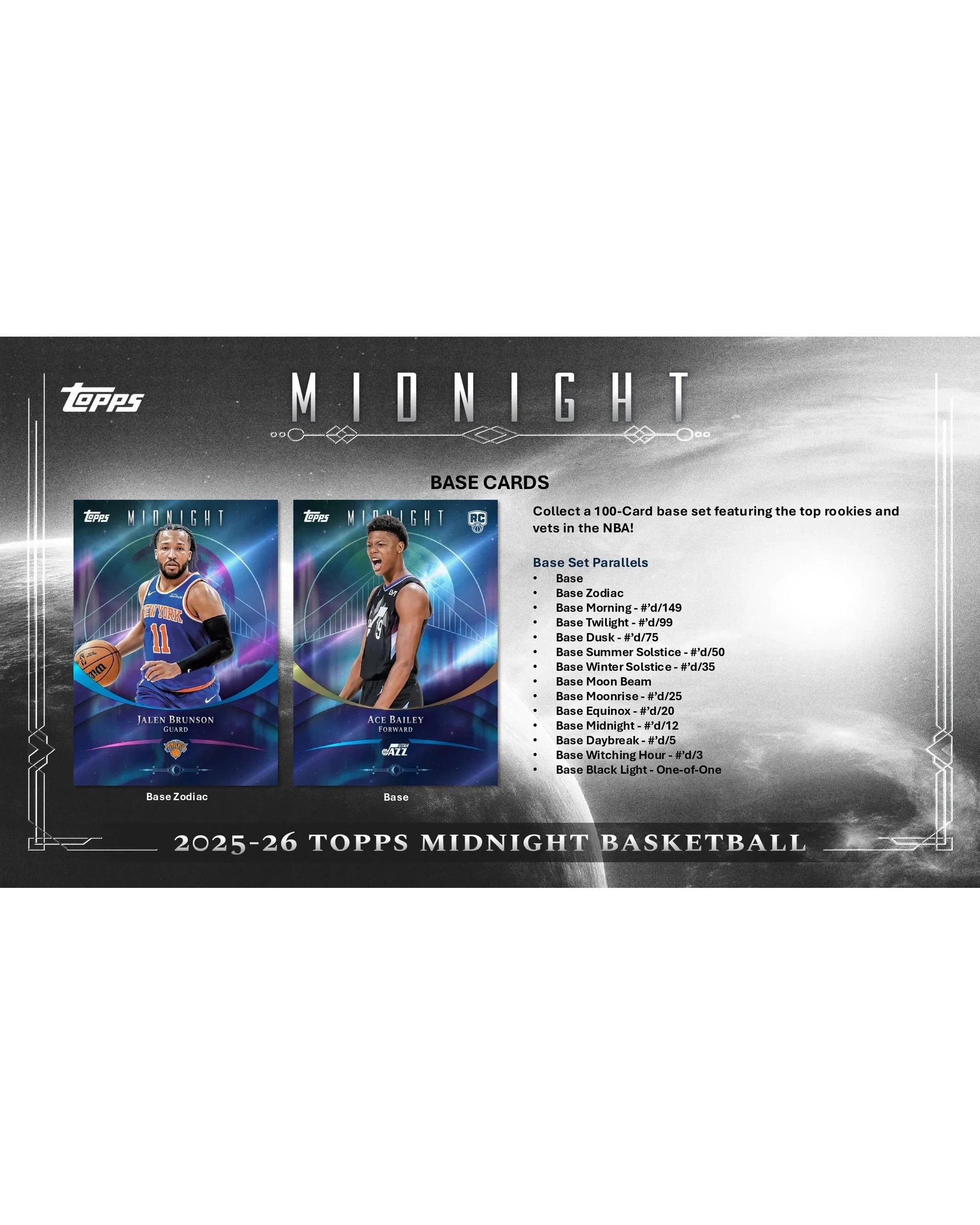 5 Topps 2025/2026 NBA Midnight Basketball Hobby Box, 5 of 10