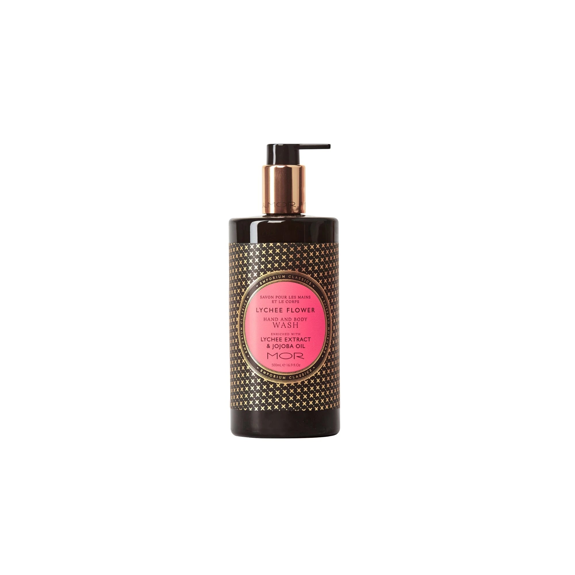 2 MOR Lychee Flower Hand & Body Wash 500ml and Hand & Body Lotion 500ml Set - Pink, 2 of 3