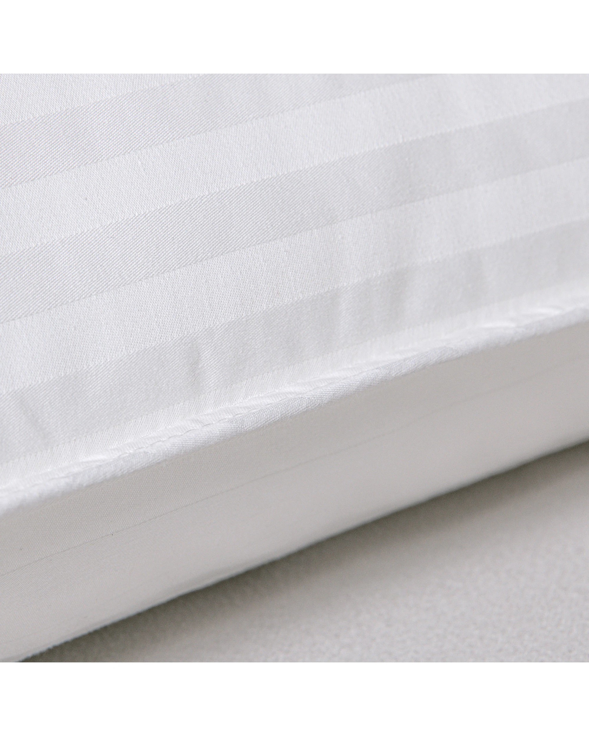 3 Dreamaker Hotel Collection Cotton Sateen Cover Microfibre Standard Pillow Twin Pack - White, 3 of 6