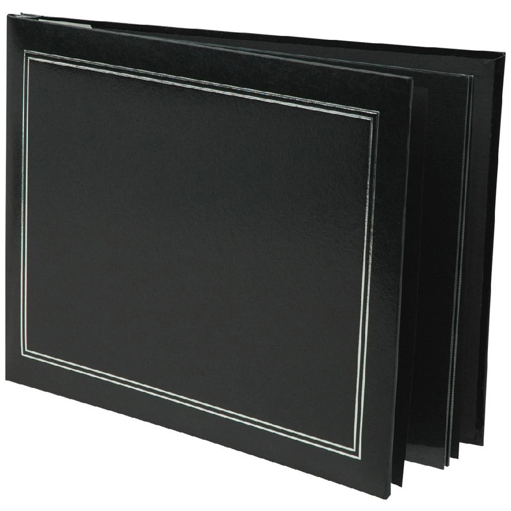 1 NCL Self Adhesive Jumbo Album Plain Black, 1 of 8