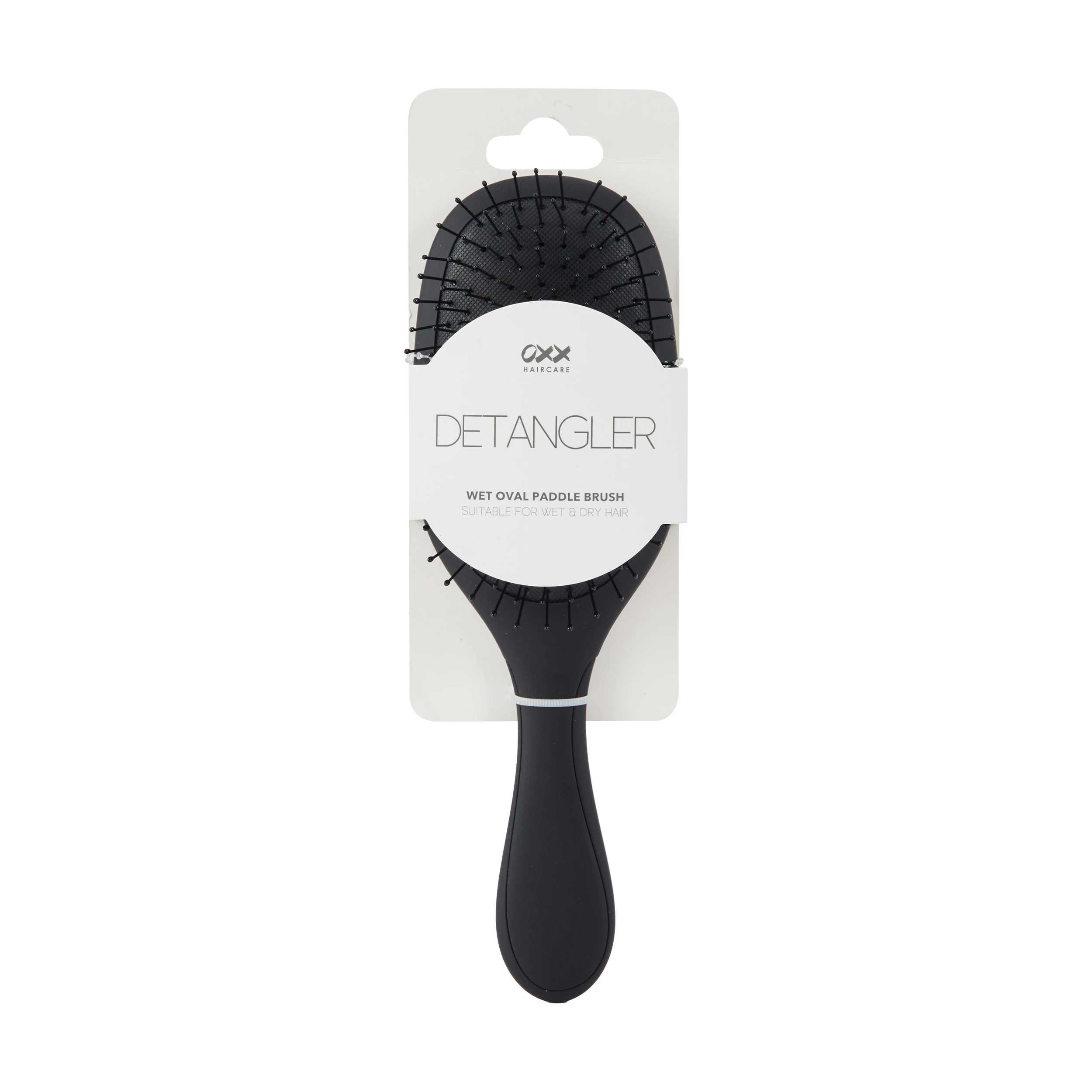 4 OXX Haircare Detangler Wet Oval Paddle Brush - Black, 4 of 4