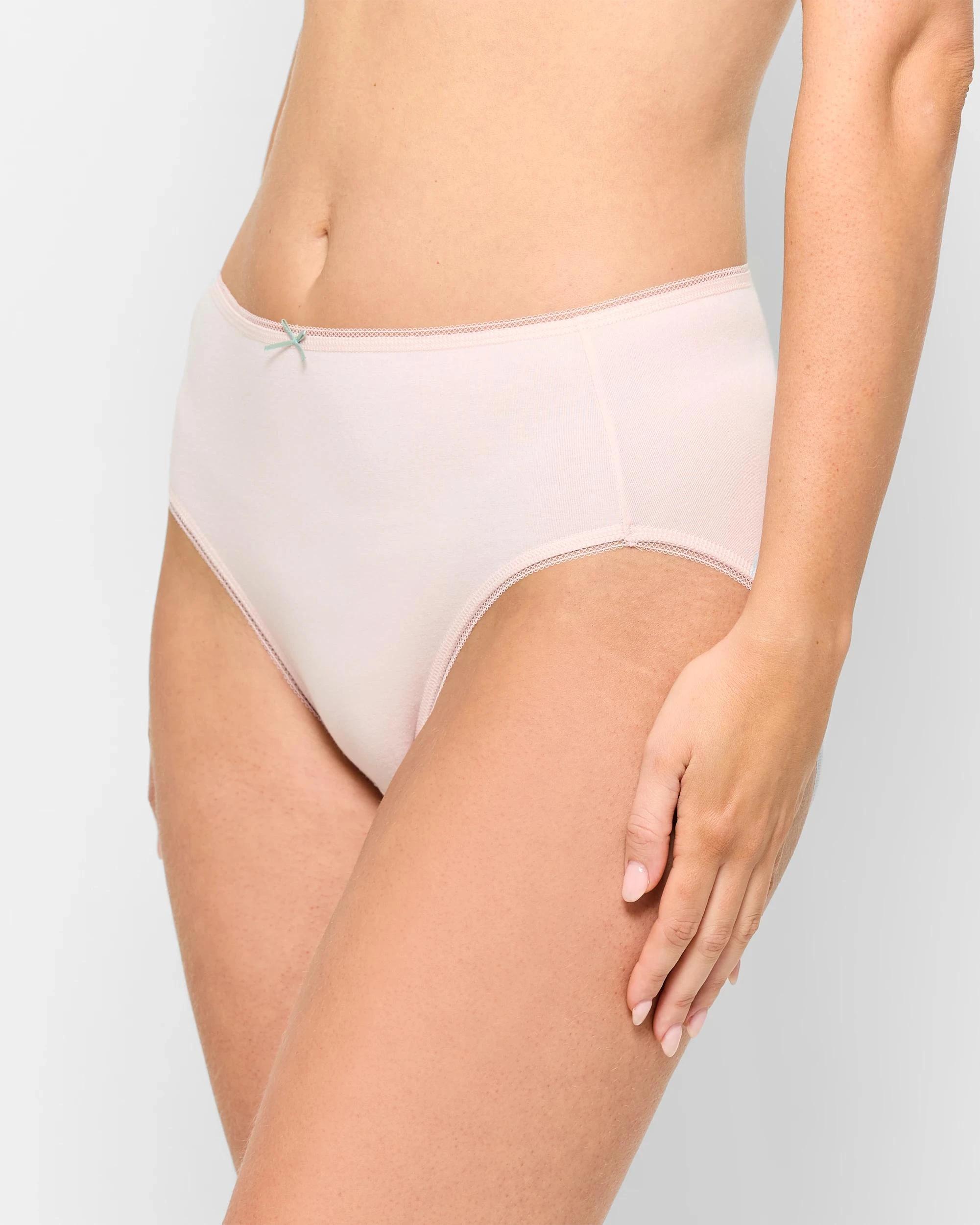 3 Target Women's Cotton/Elastane High Cut Briefs 5 Pack CHERRY BOW, 3 of 5