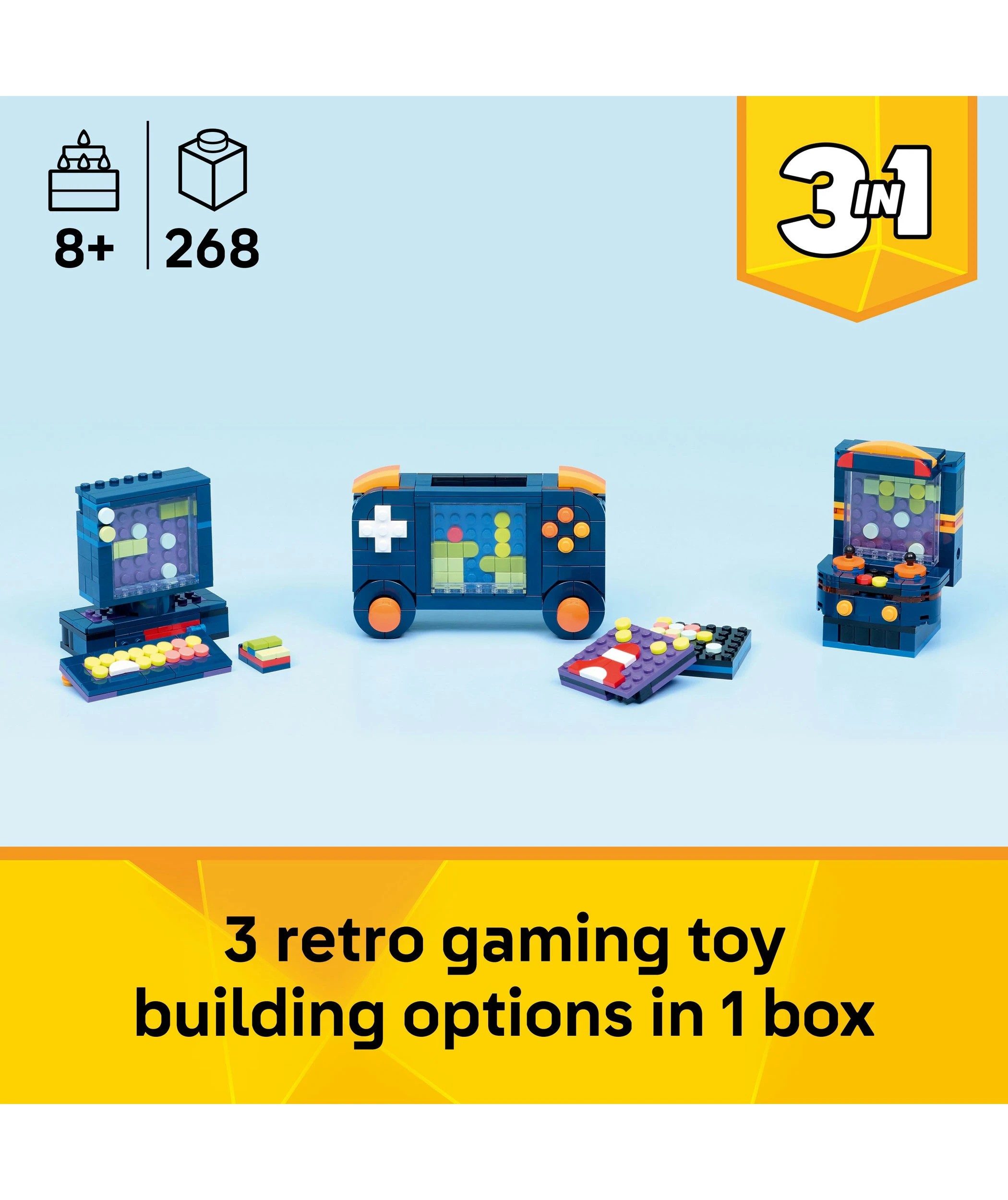 3 LEGO Creator 3 in 1 Retro Gaming Console 31380, 3 of 10