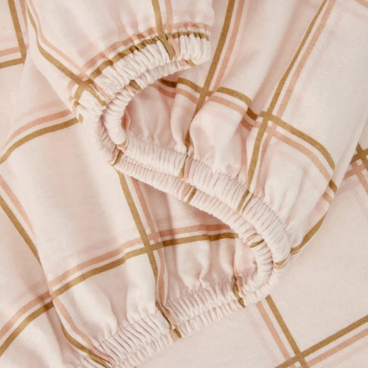 3 Flannelette Cotton Check Sheet Set - King Bed, Pink, 3 of 7
