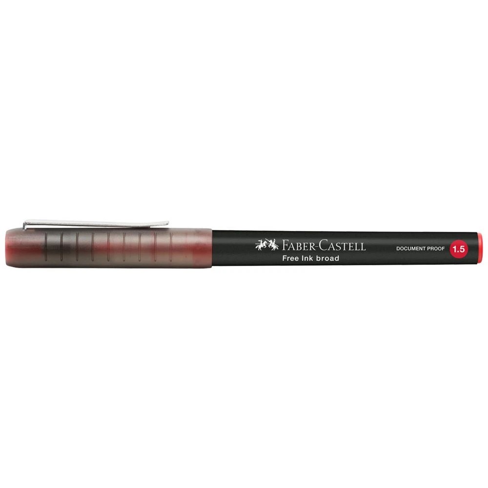 1 Faber Castell Free Ink Rollerball Pen 1.5 mm Red, 1 of 4