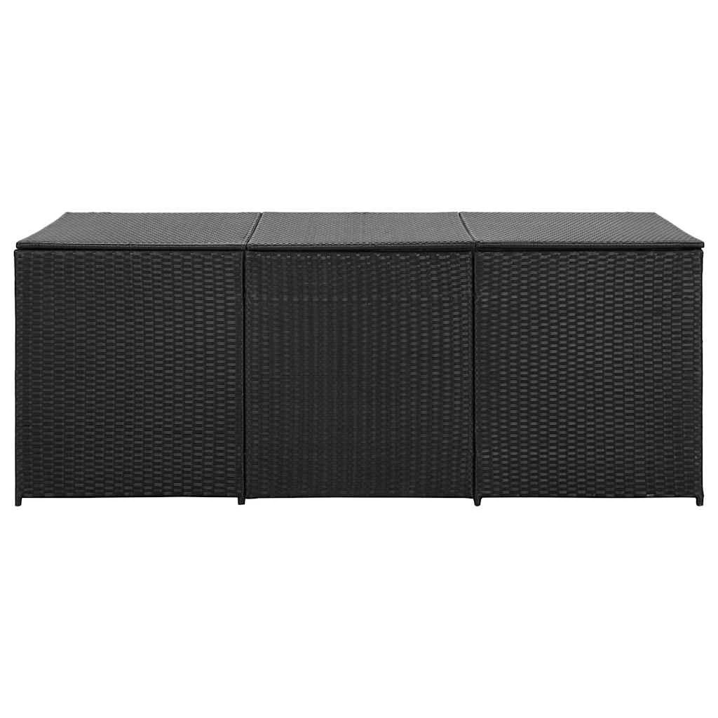 4 vidaXL Outdoor storage box Ample Storage - Black, 4 of 9
