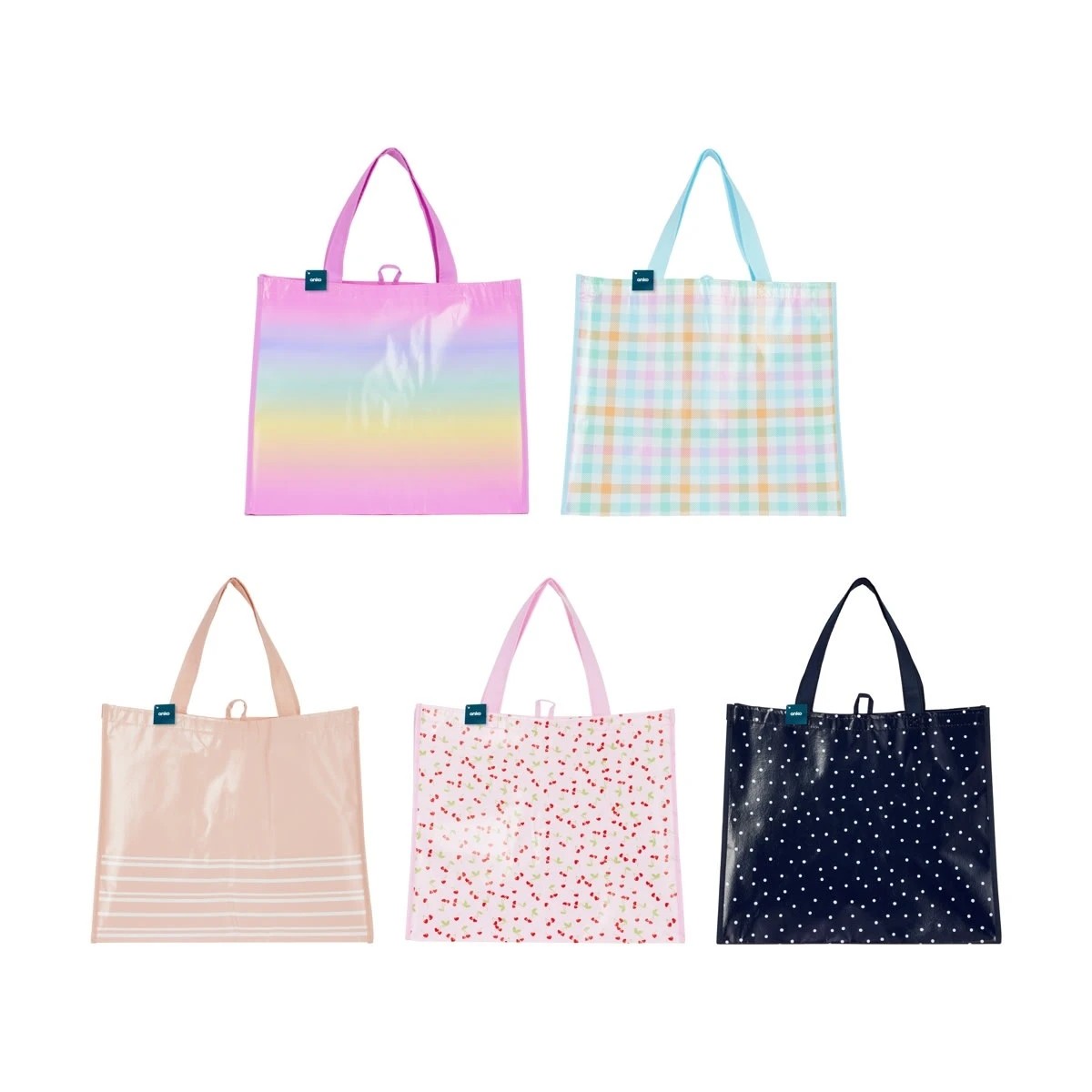 4 Laminated Reusable Bag - Assorted, 4 of 4