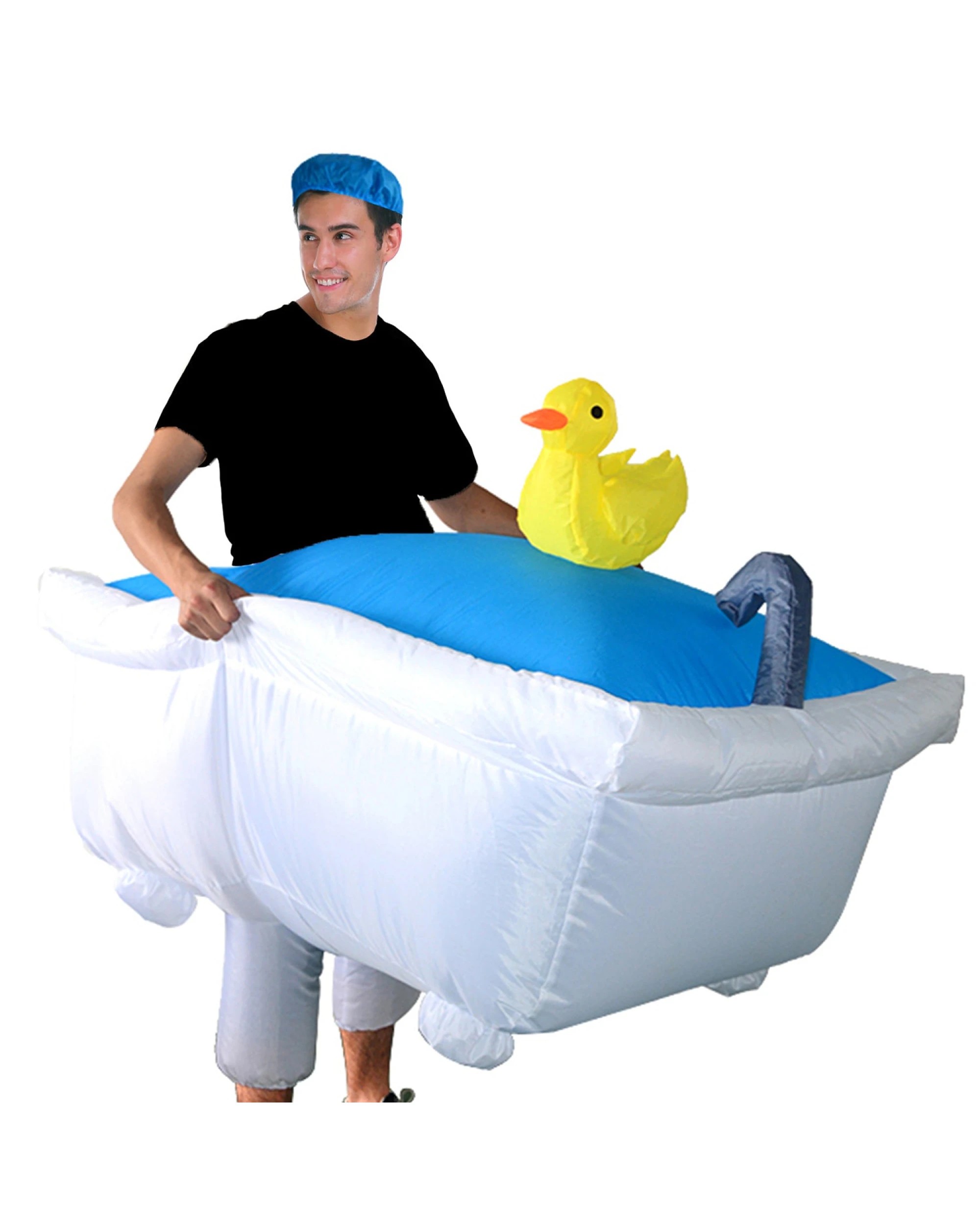 1 BR Costumes Inflatable Bath Tub Costume with Duck Design for Adults, 1 of 1