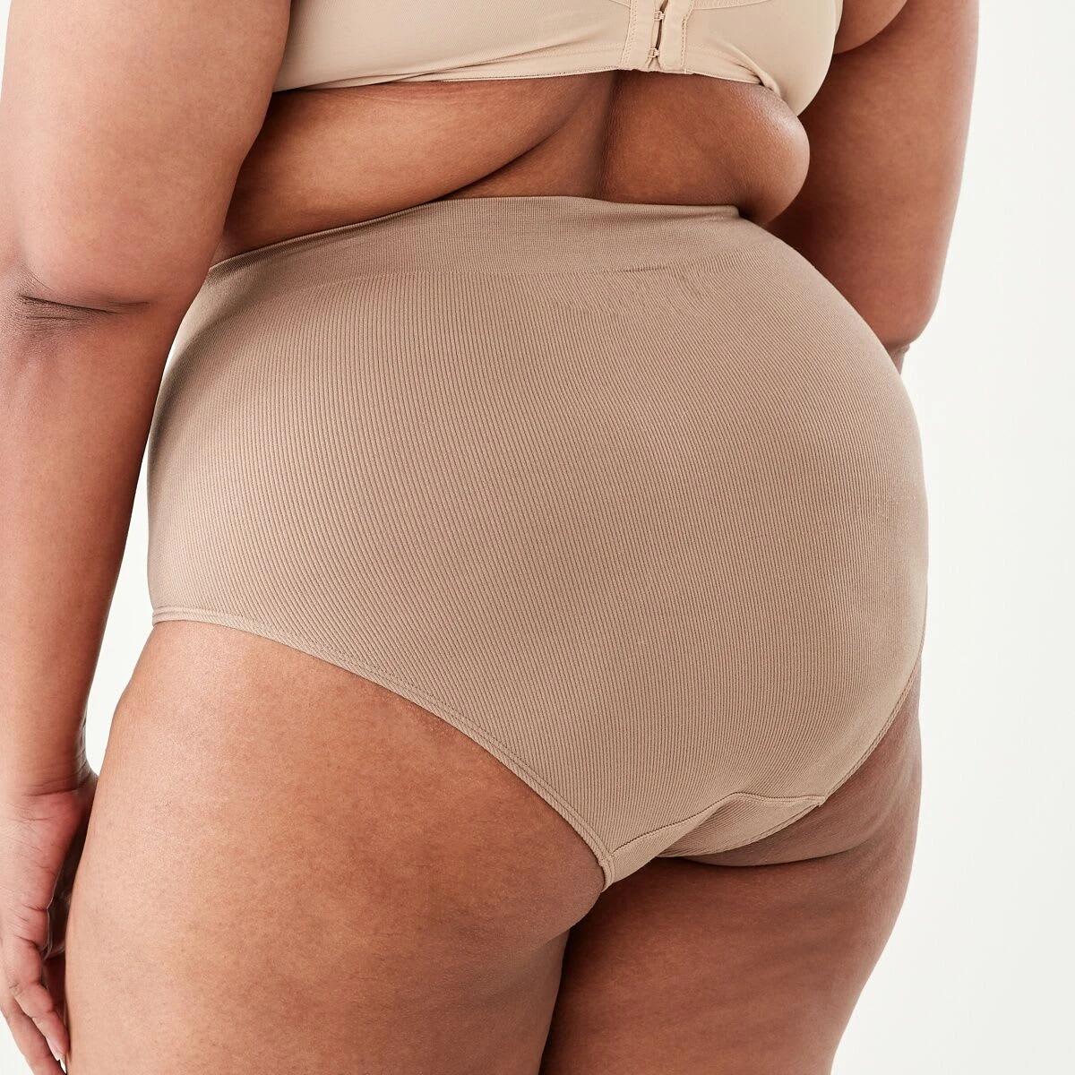 7 3 Pack Curve Rib Seamfree Full Briefs HALOGEN BLUE, BALLERINA, SOFT CLAY, 7 of 8