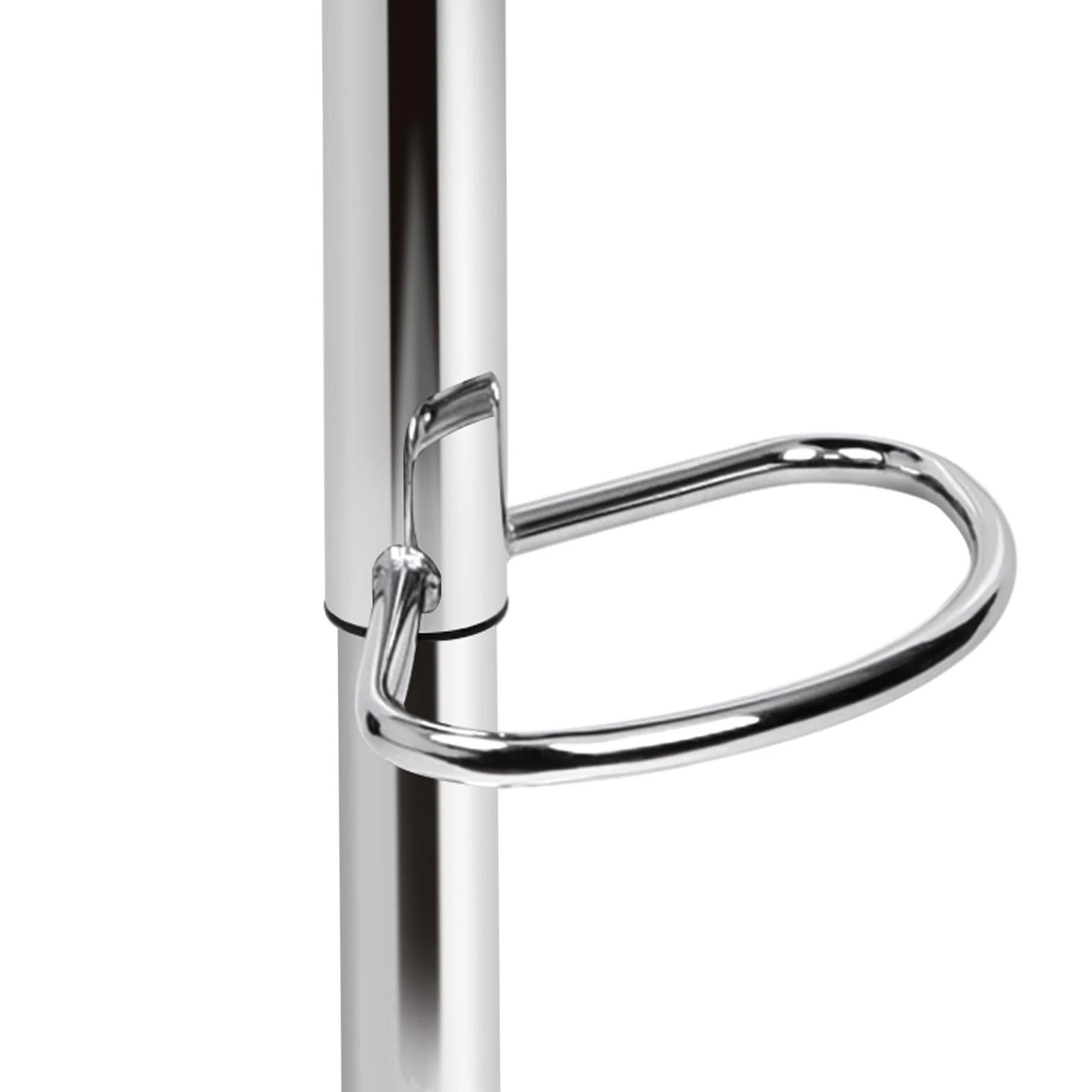 8 Alfordson 1x Bar Stool Kitchen Swivel Chair Wooden Leather Trice - White, 8 of 10