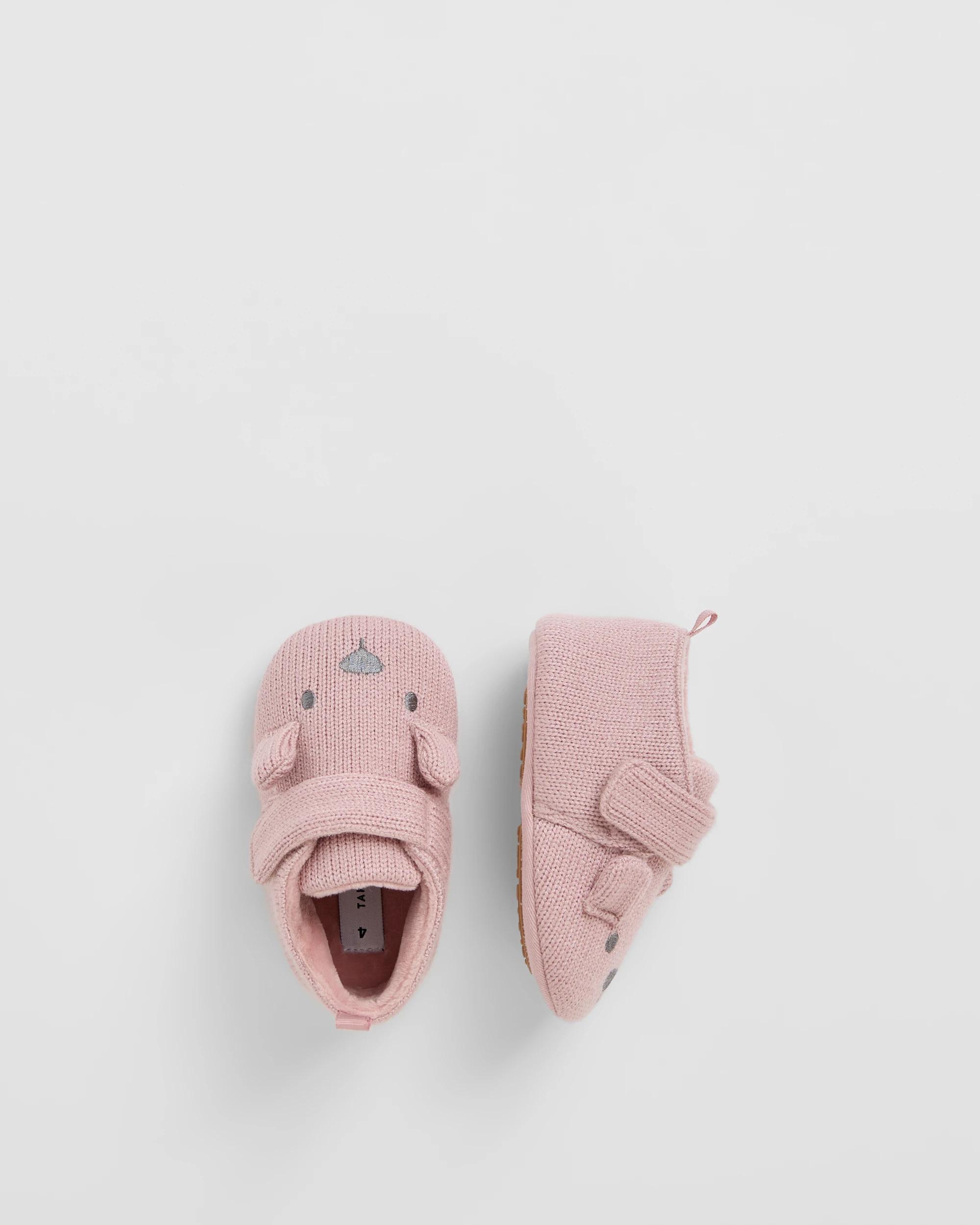 3 Target Baby Baby Pre Walker Novelty Knit Ballet Flats PINK, 3 of 3