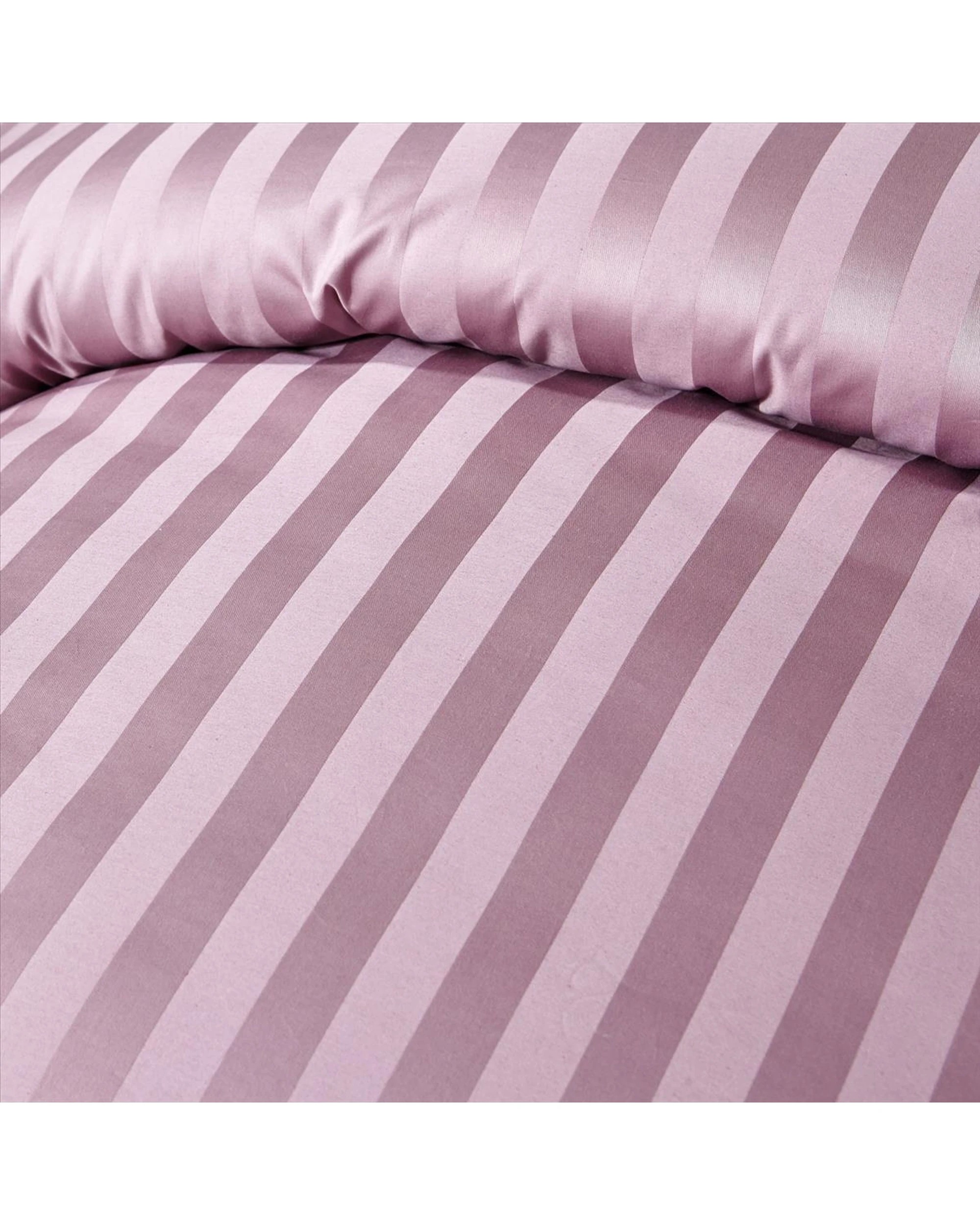 4 Cotton More 100% Cotton Striped Duvet Cover Set Bedding King - Purple, 4 of 6