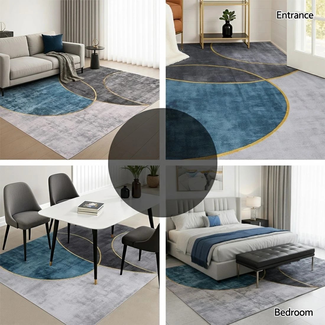 8 Artiss Washable Floor Rug 200X290cm Large Geometric Area Rug Modern Floor Carpet - Multi, 8 of 9