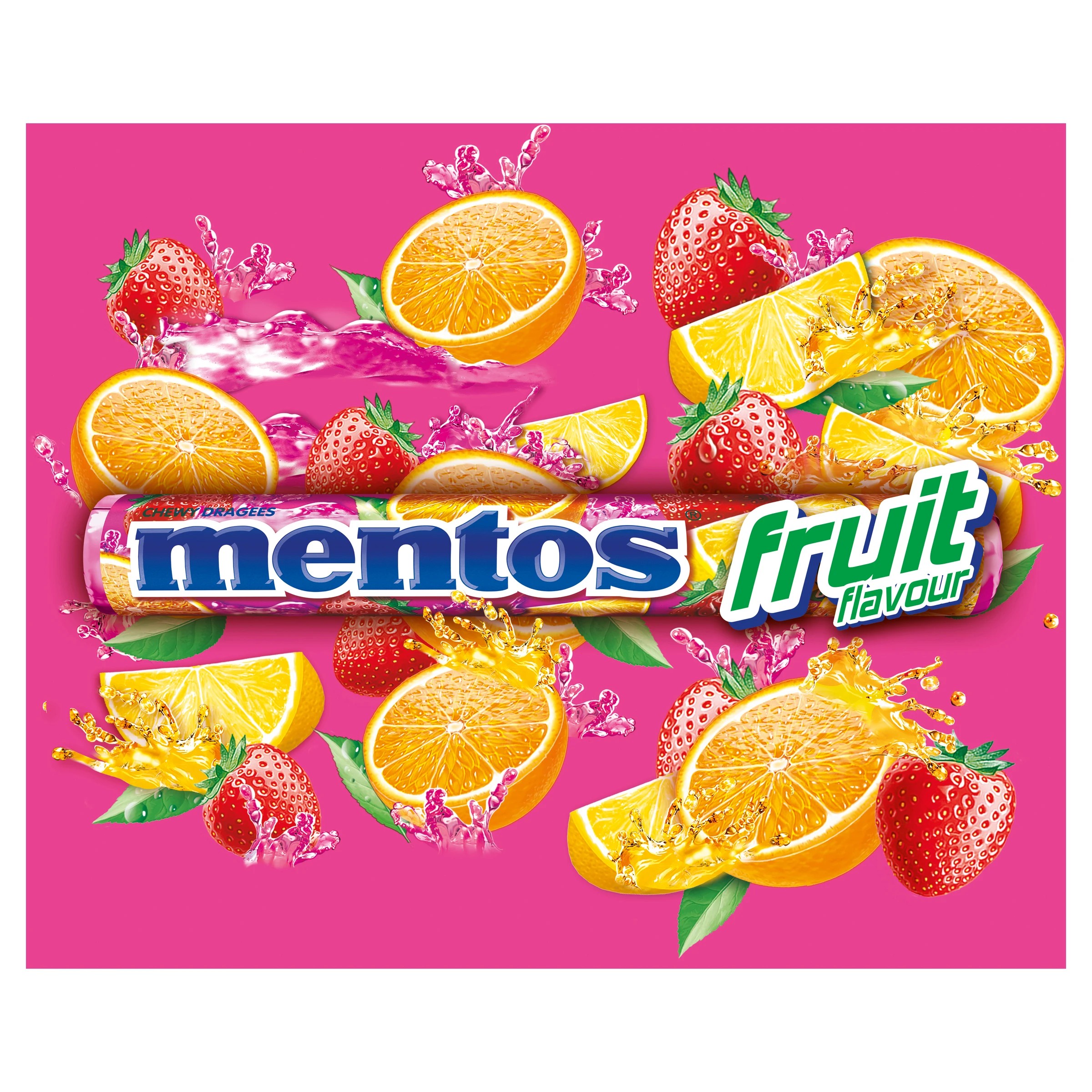 3 Mentos Candy Fruit Roll Chewy Dragees 37.5g, 3 of 4