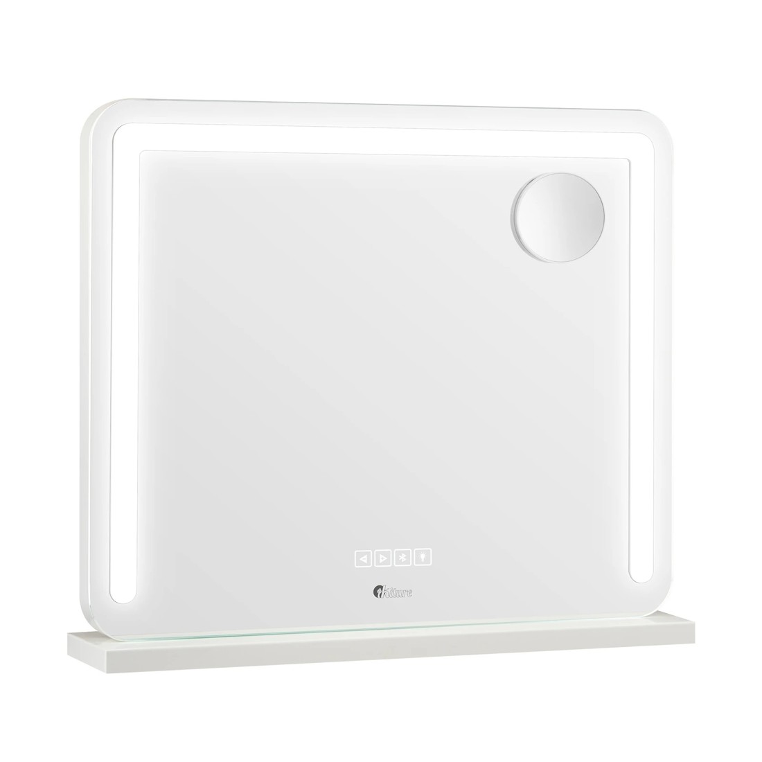 5 Oikiture Bluetooth Hollywood Led Makeup Mirror 60x52cm Vanity Wall Mirrors
 - White, 5 of 7