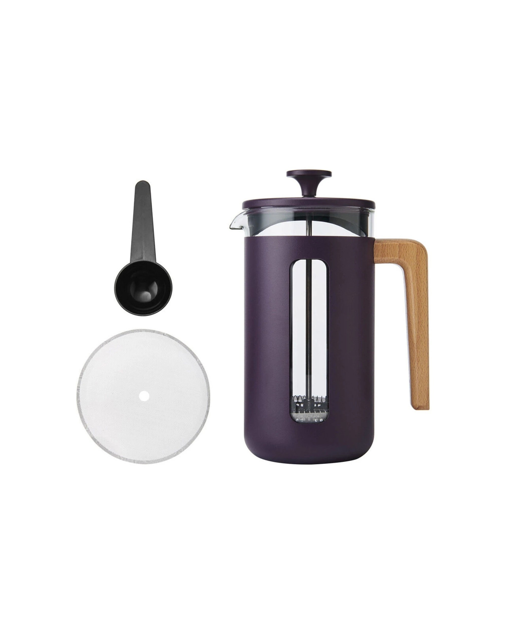1 La Cafetiere Pisa 8-Cup Cafetiere Glass Coffee Press - Purple, 1 of 7