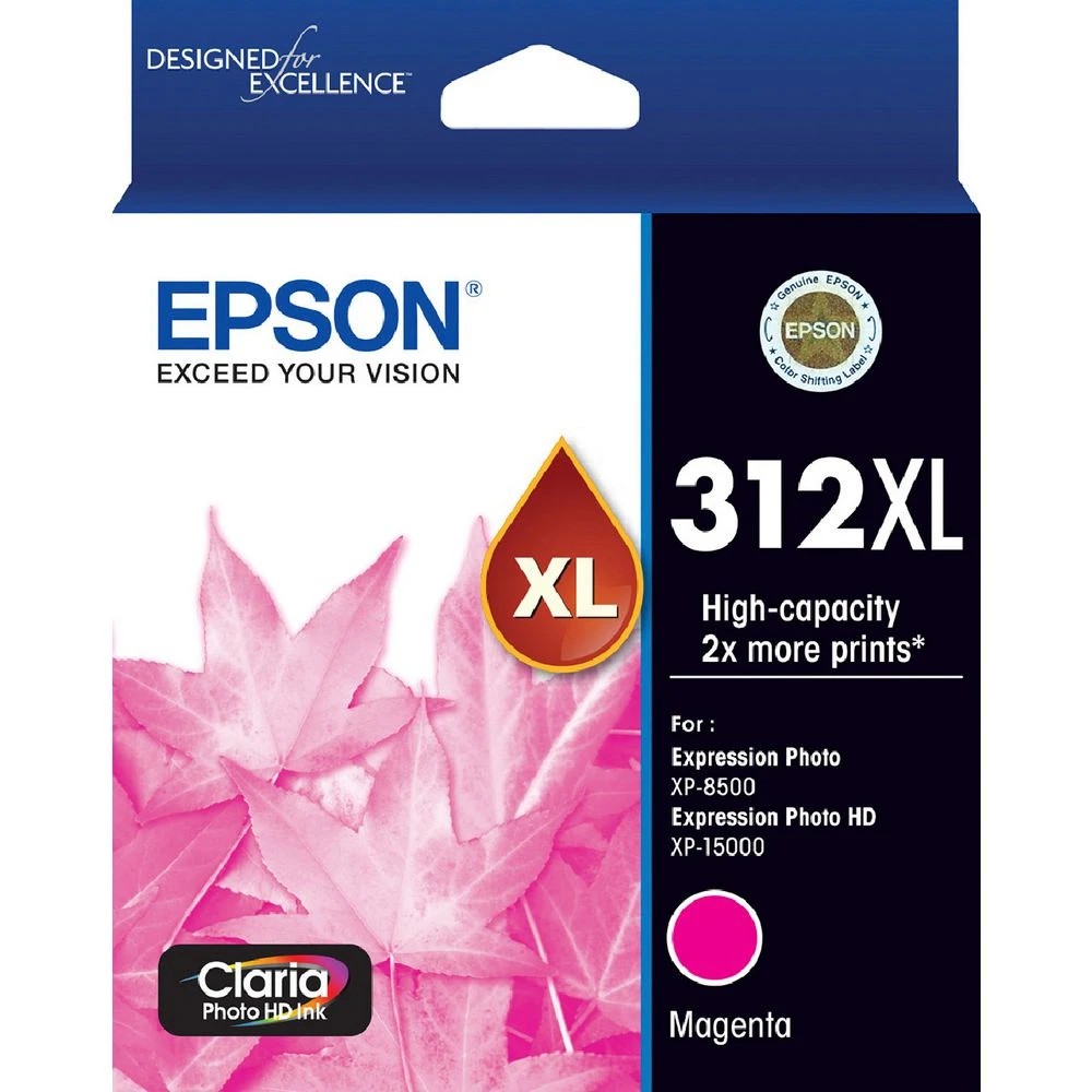 1 Epson 312XL Photo HD Ink Cartridge Magenta, 1 of 1