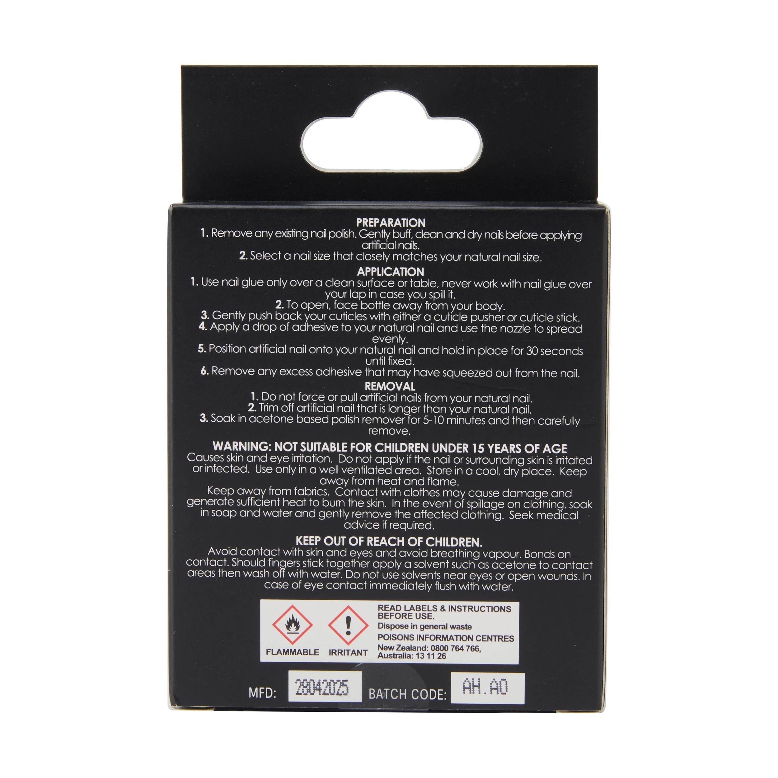 4 OXX Cosmetics 24 Pack Artificial Nails with Adhesive - Stiletto Shape, 3D French Tip, 4 of 4