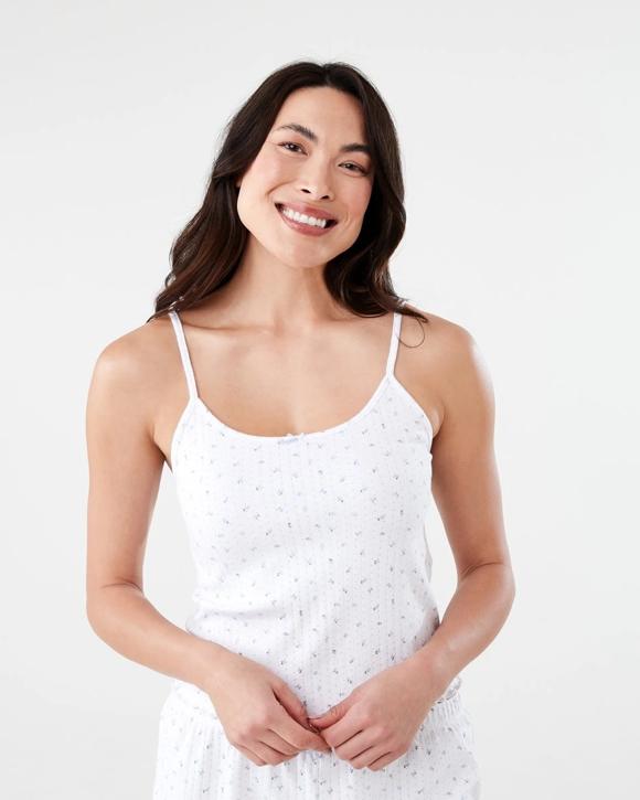 Cotton Blend Rib Cami