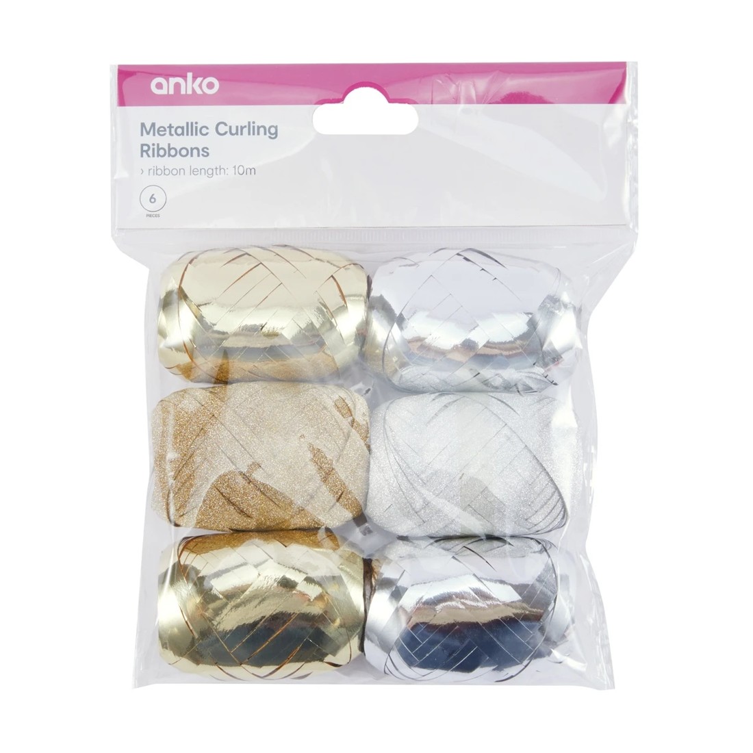 4 6 Piece Curling Ribbons - Metallic, 4 of 4