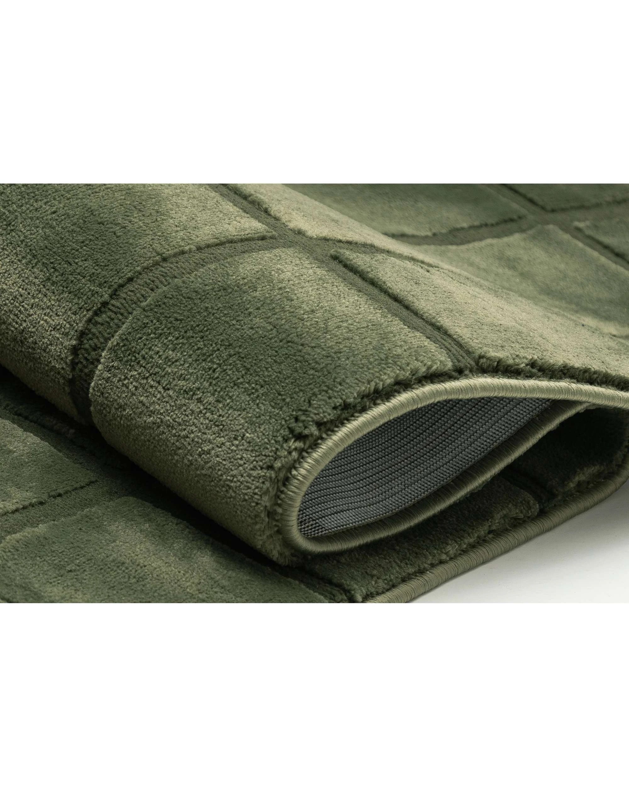 9 Loopsie Jerada Textured Moss Rug-370cm x 280cm - Green - Green, 9 of 10