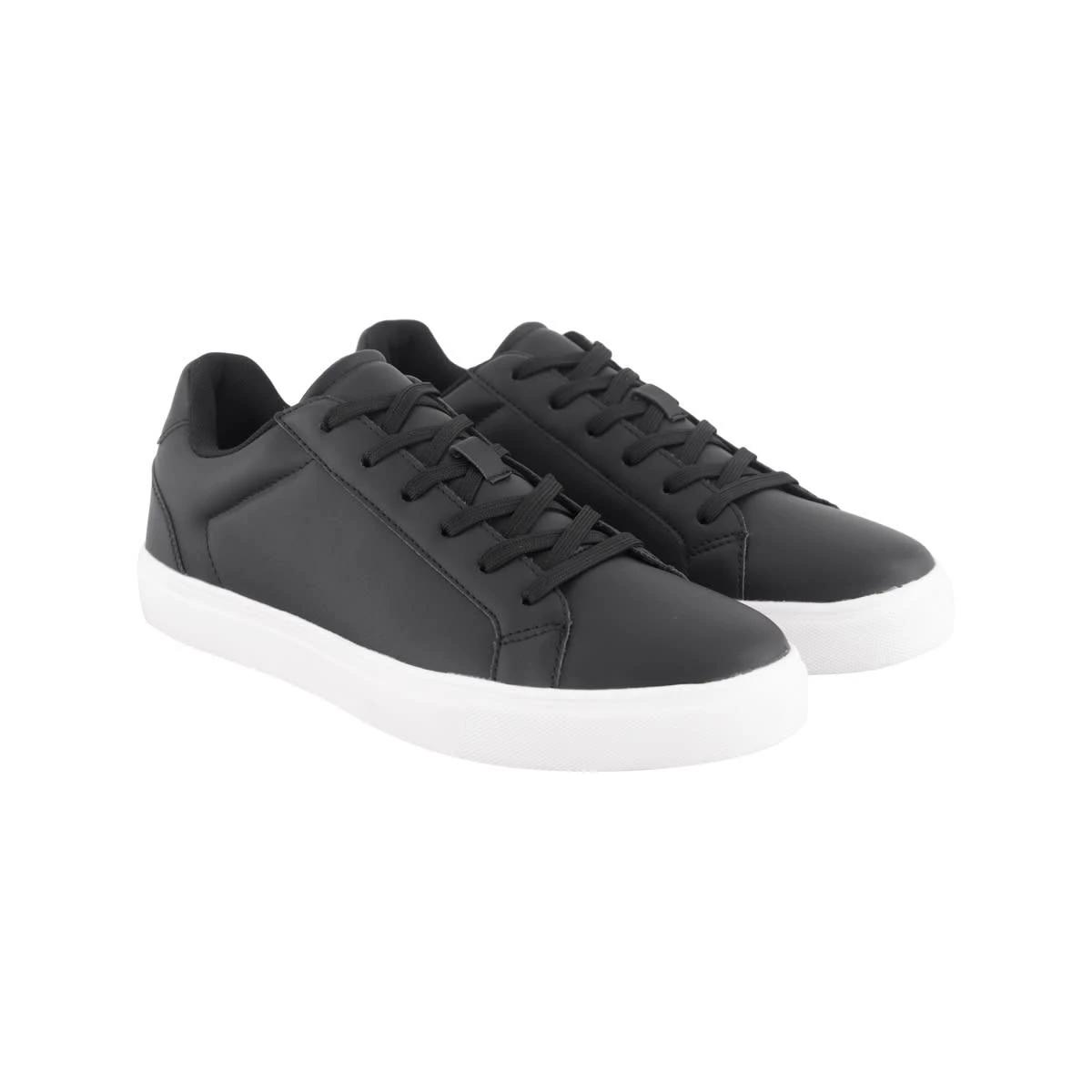 5 Casual Court Lace Up Sneakers BLACK, 5 of 6