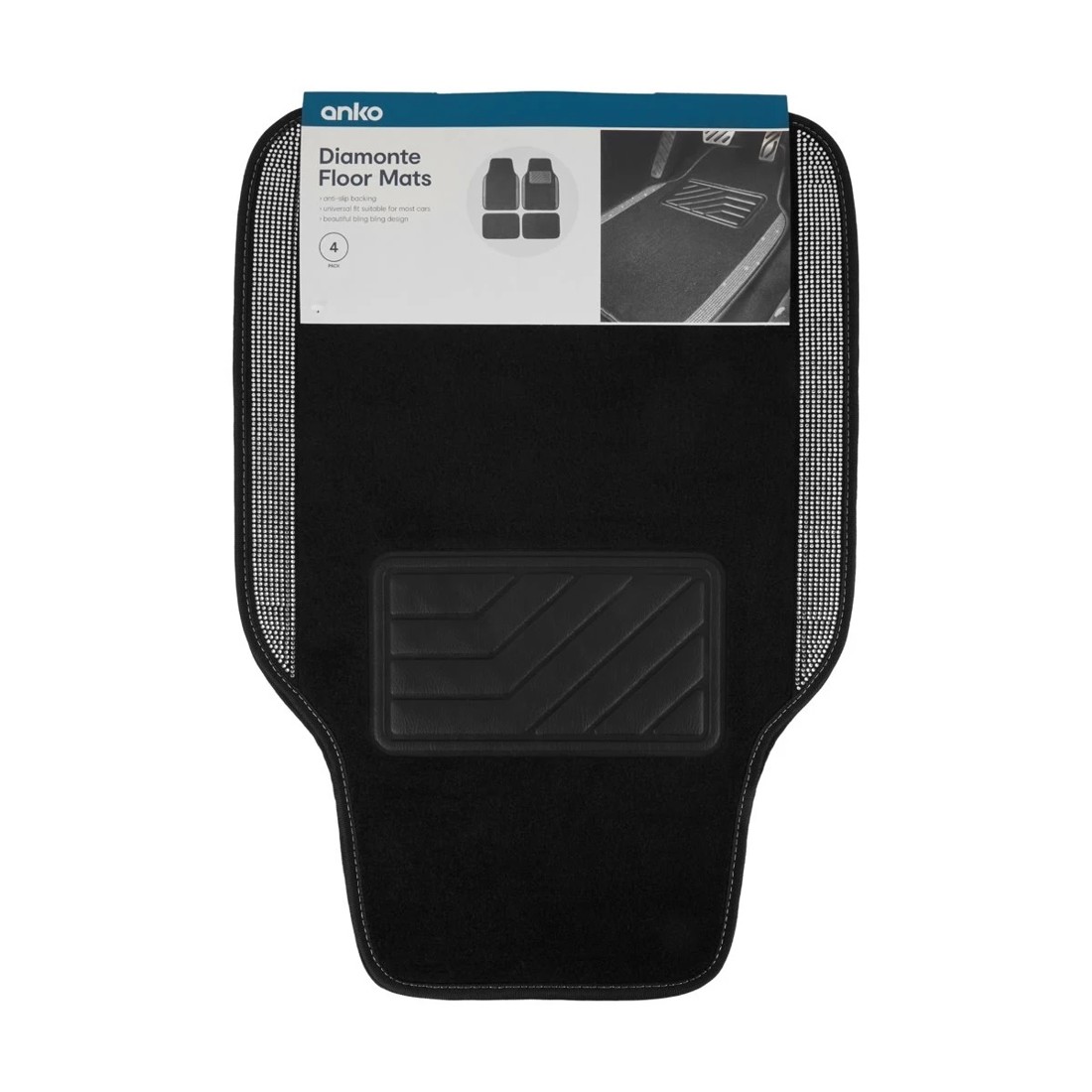10 4 Pack Diamante Floor Mats, 10 of 10