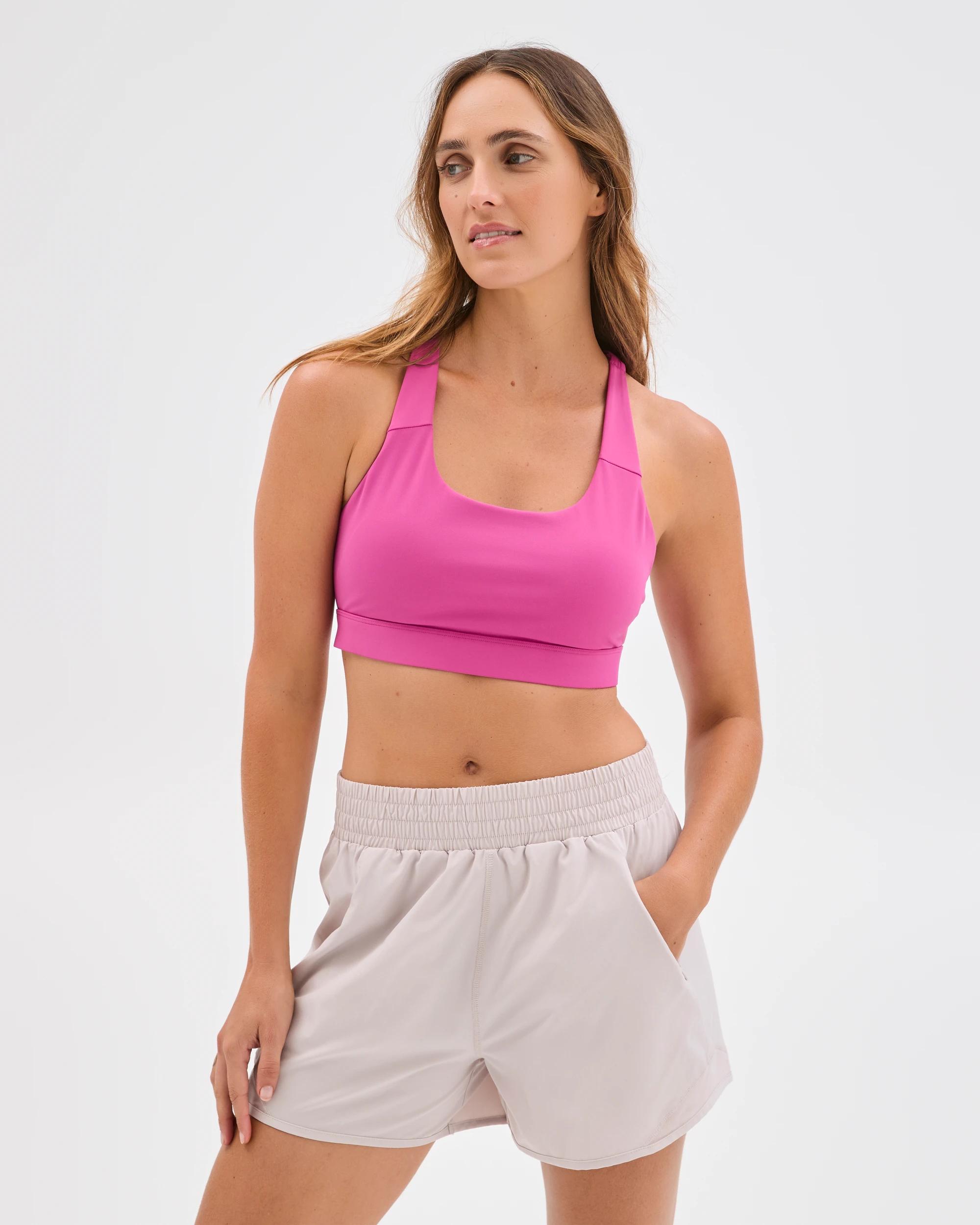 3 Target Active Infinity Medium Impact Crop Top BERRY, 3 of 5
