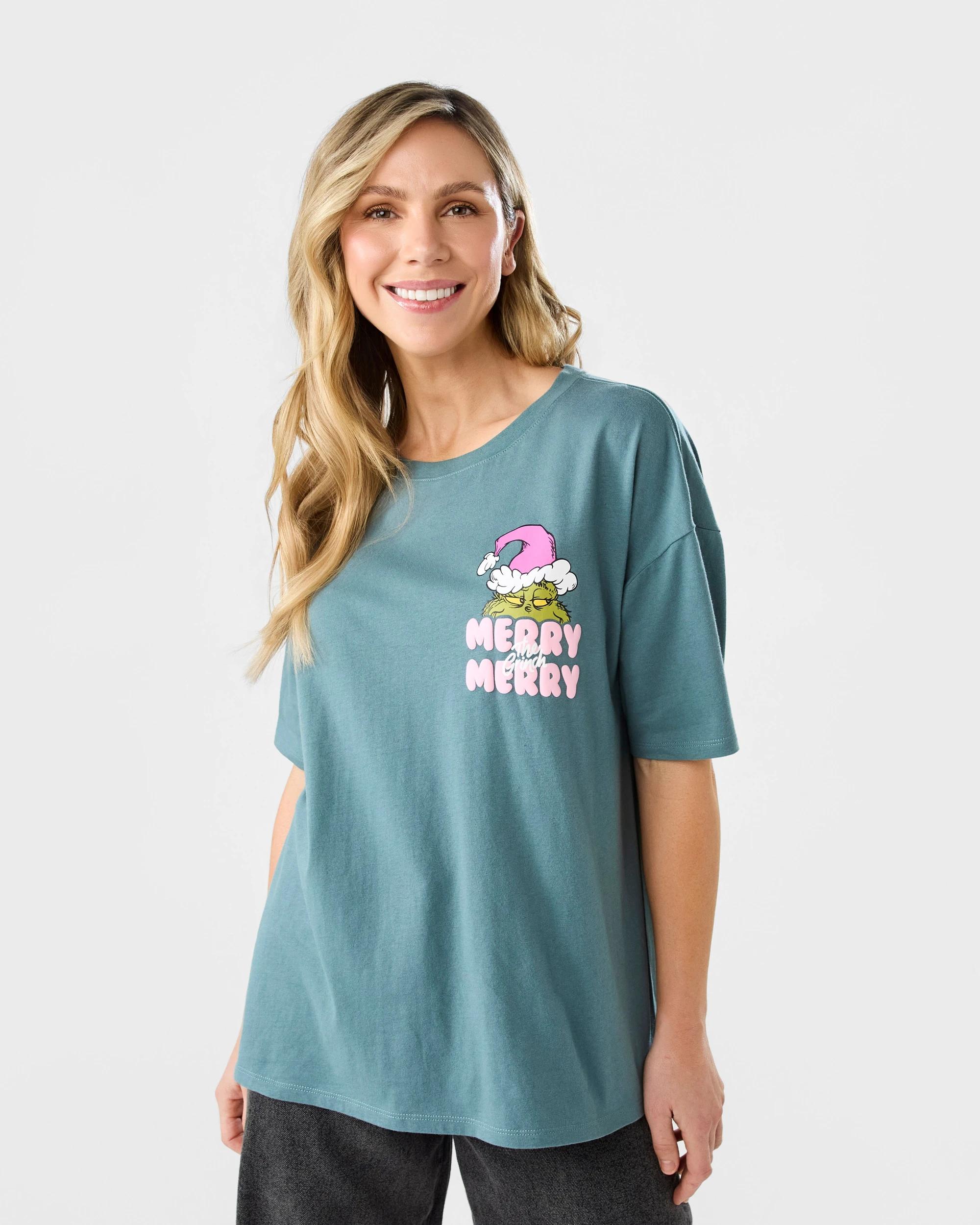 1 The Grinch License Christmas Short Sleeve T-shirt Grnchxmas, 1 of 7