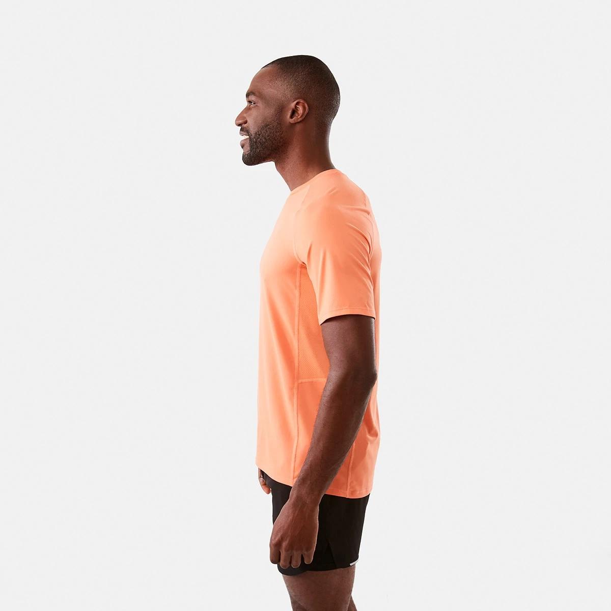2 Active Mens Soft Touch T-shirt Mint Orng, 2 of 7