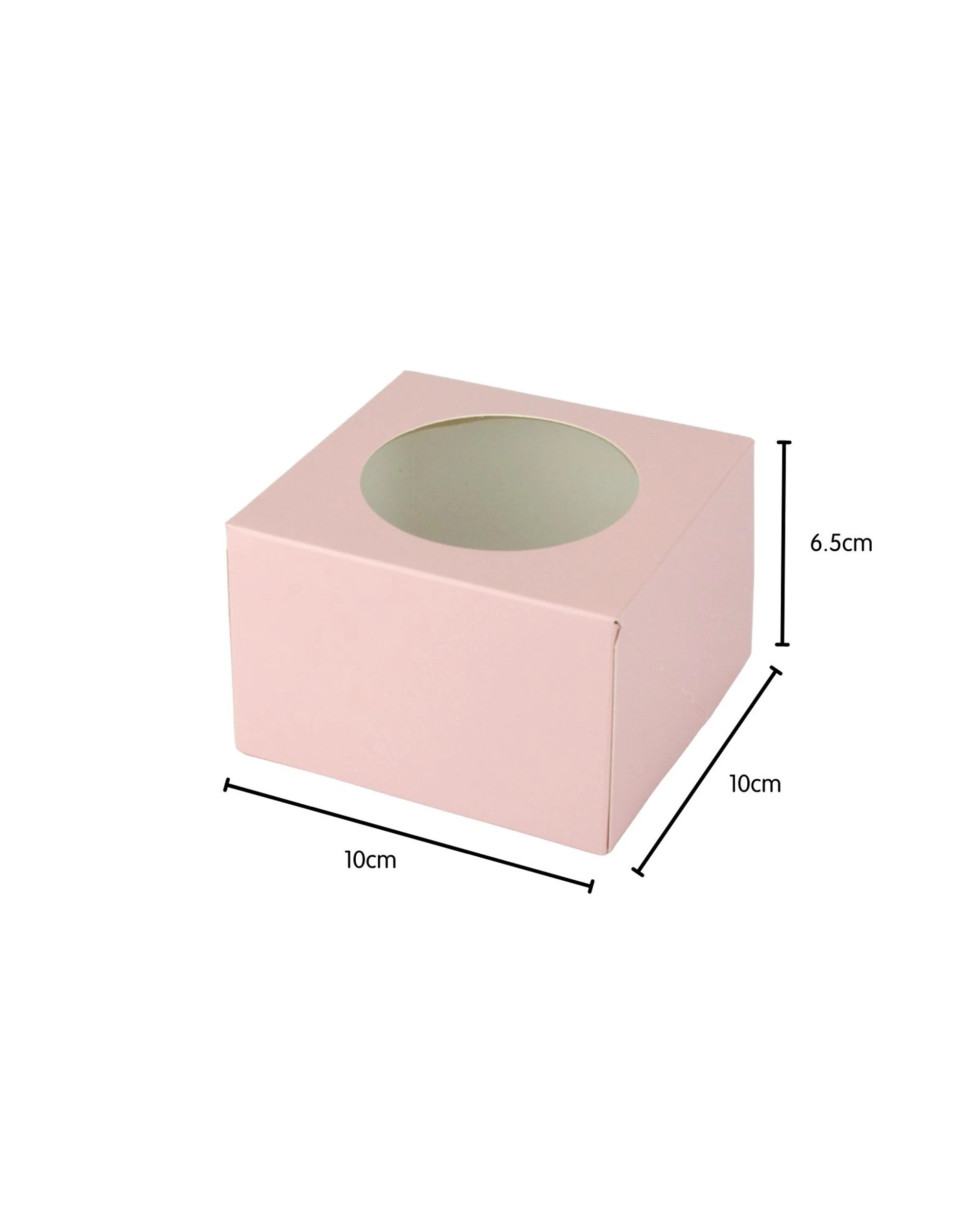 2 Shmick Light Donut Boxes with Window 10cm Pack of 4 - Pink, 2 of 3