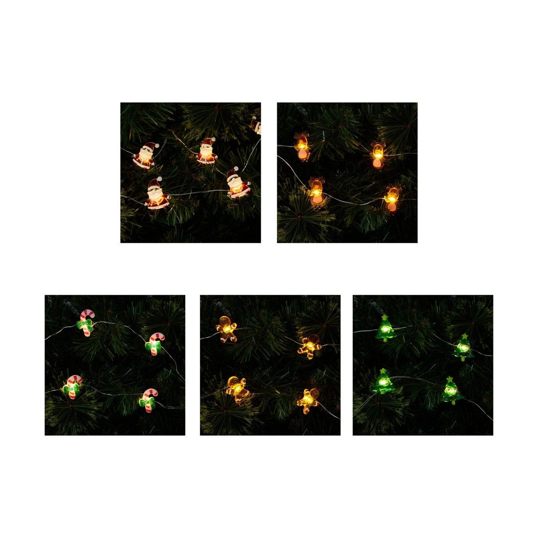 1 Battery Operated 30 LED Novelty Wire String Lights - Assorted, 1 of 7