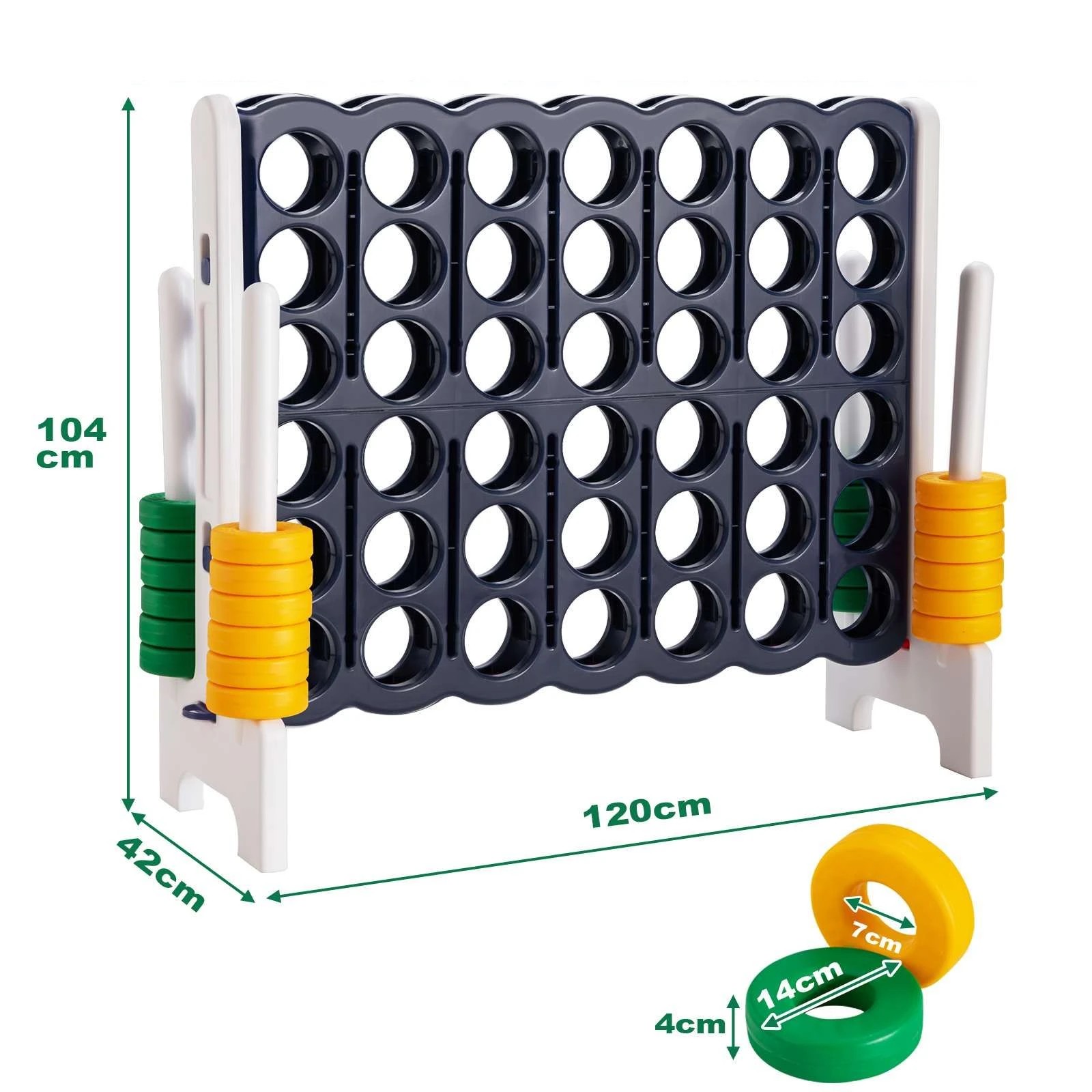 2 Costway 4-in-a-Row Board Game Connect 4, 2 of 3