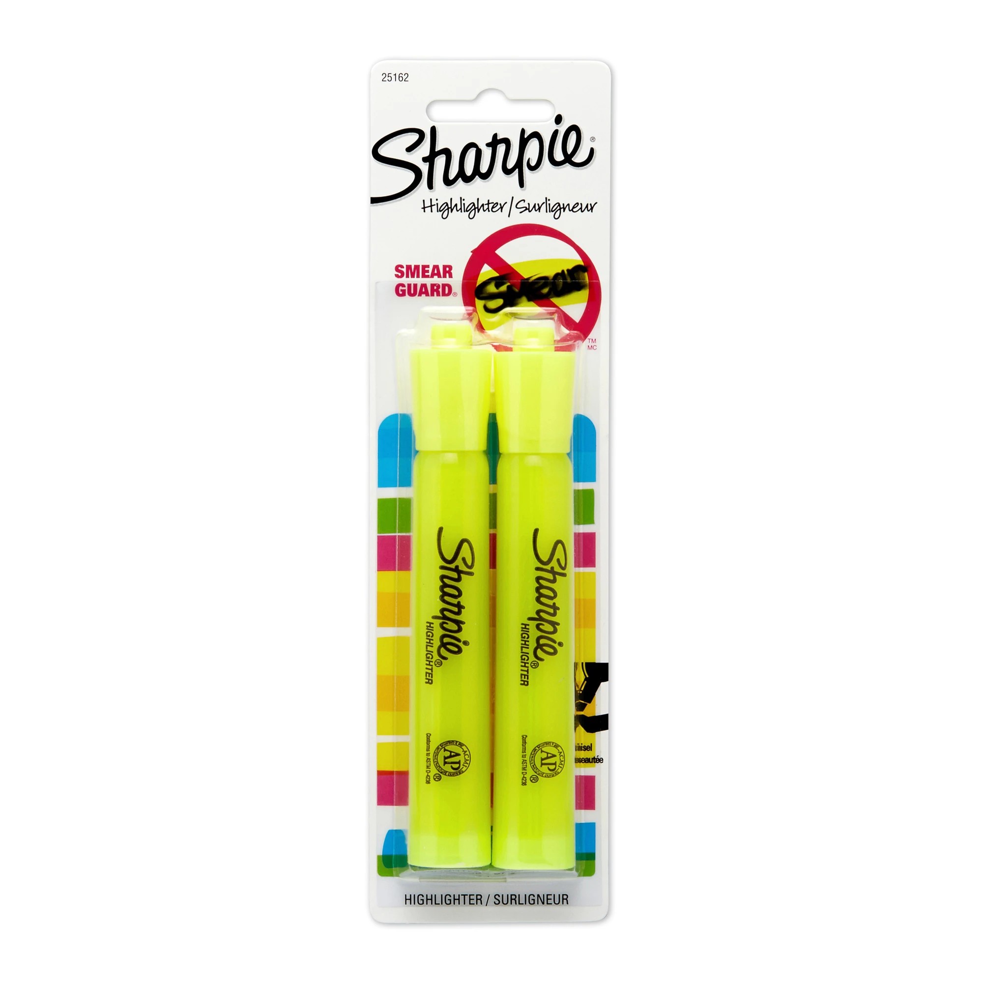 1 2 Pack Sharpie Highlighters - Fluorescent Yellow, 1 of 4