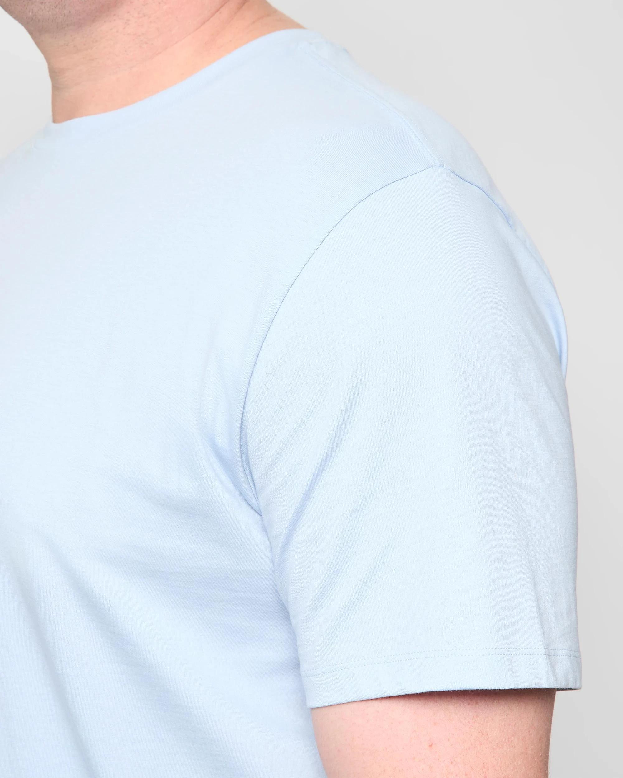 5 Target Man Plus Plus Size Australian Cotton Crew T-Shirt LIGHT BLUE, 5 of 5