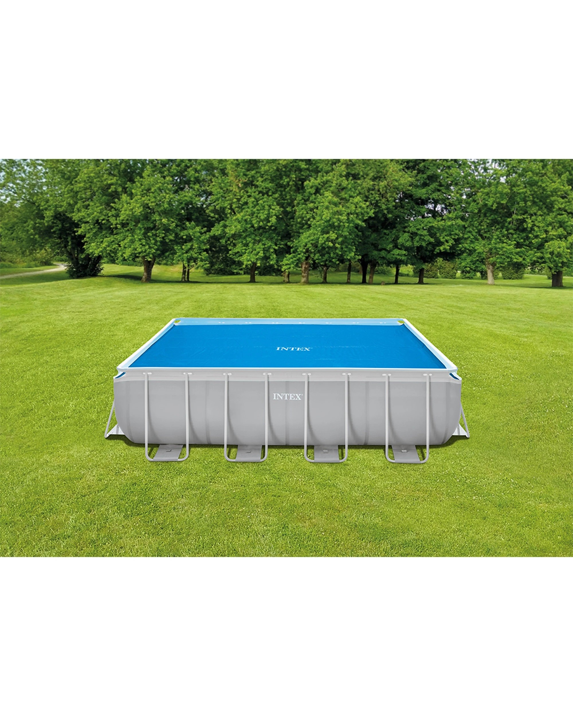 2 Intex Above Ground Outdoor Pool Cover Sheet - Blue, 2 of 4