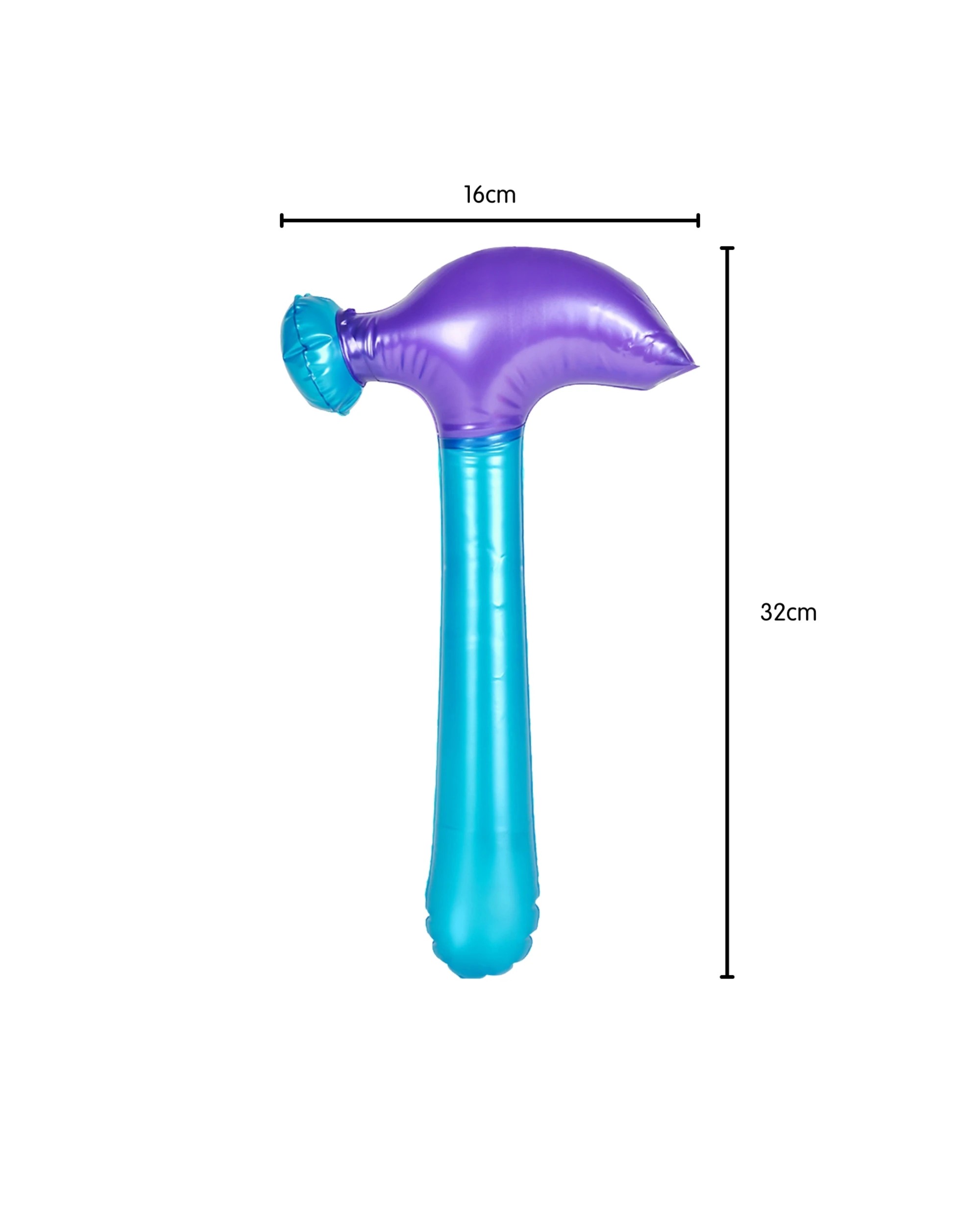 3 Partyrama Neon and Metallic Inflatable Hammer Assorted, 3 of 3