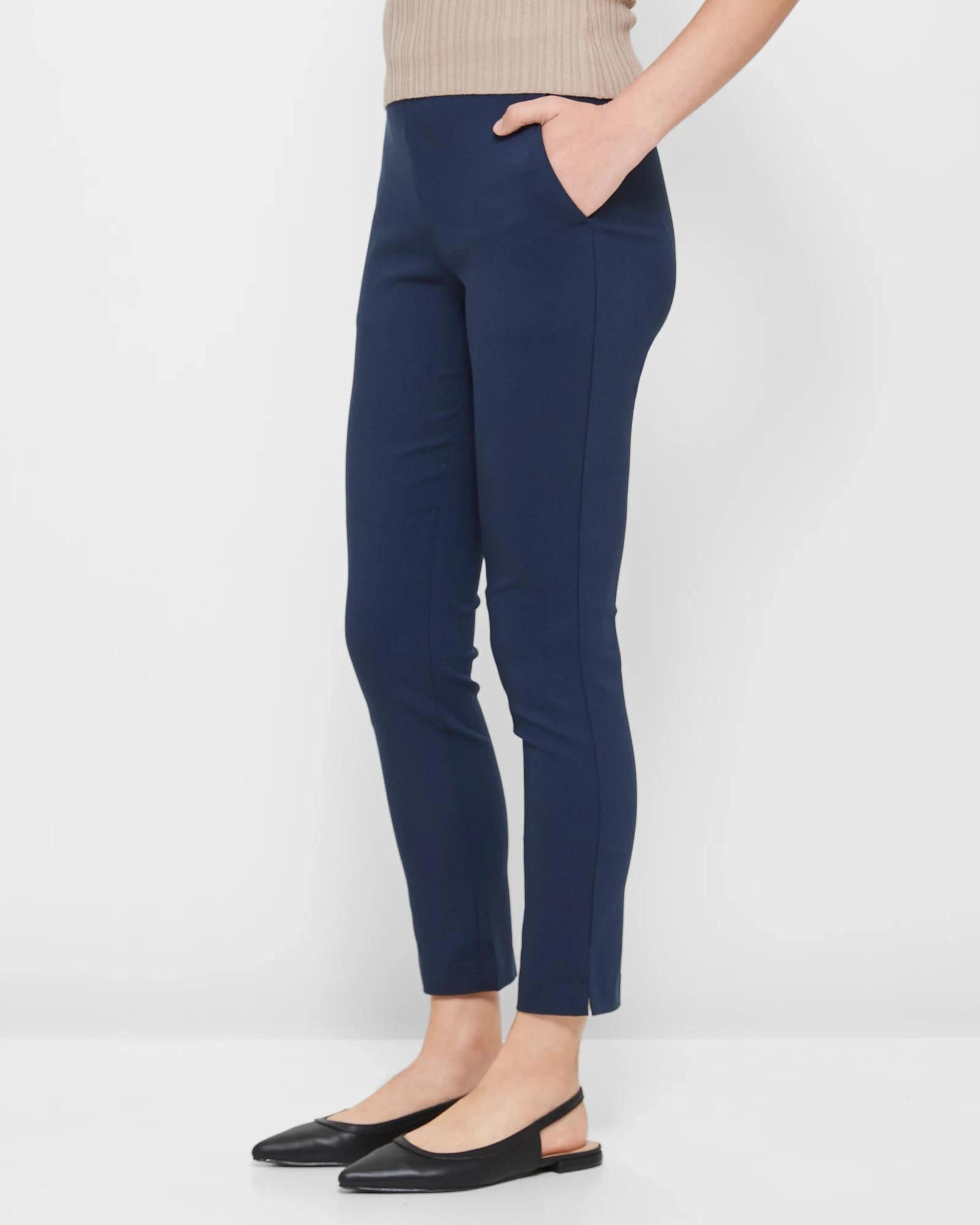 3 Preview Carrie Bengaline Ankle Length Pants FRENCH NAVY, 3 of 5