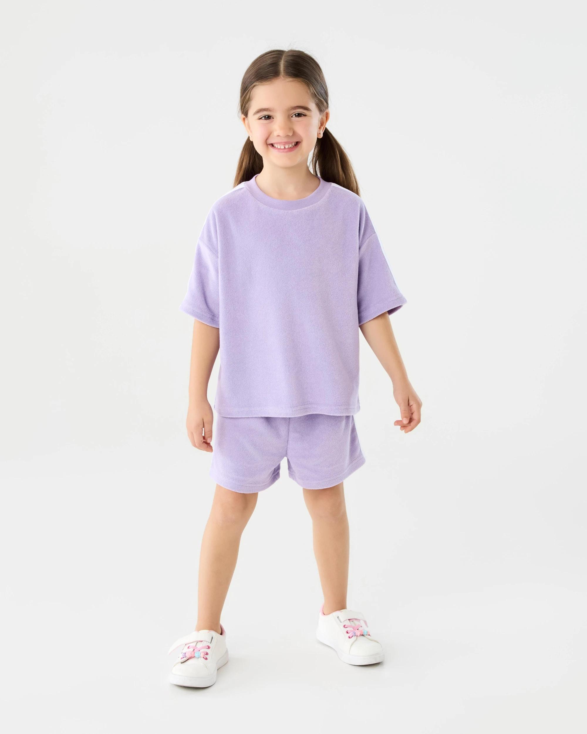 5 Terry Towelling Shorts Ptl Purple, 5 of 6