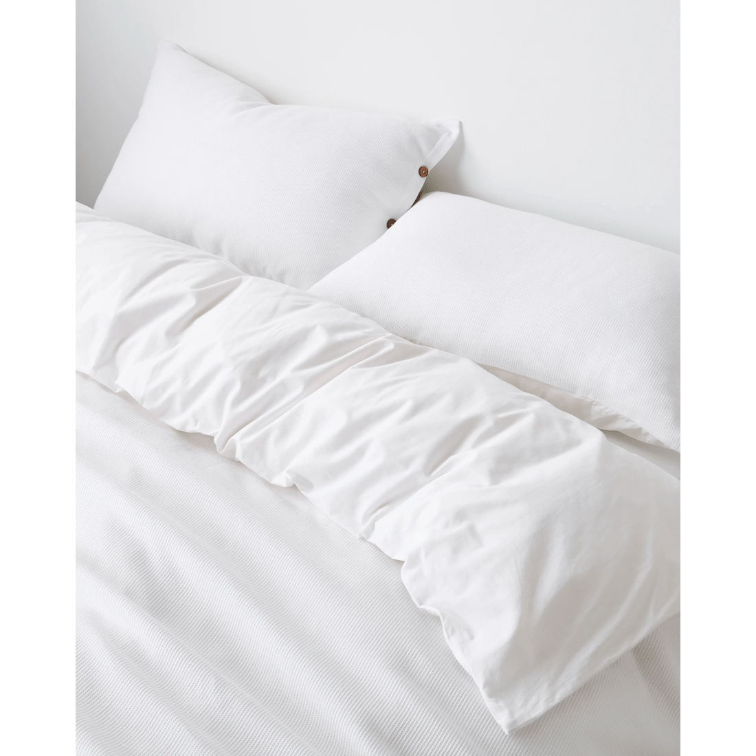 2 Target Nico Mini Waffle Australian Cotton Quilt Cover Set
 - King Bed
 - White, 2 of 3