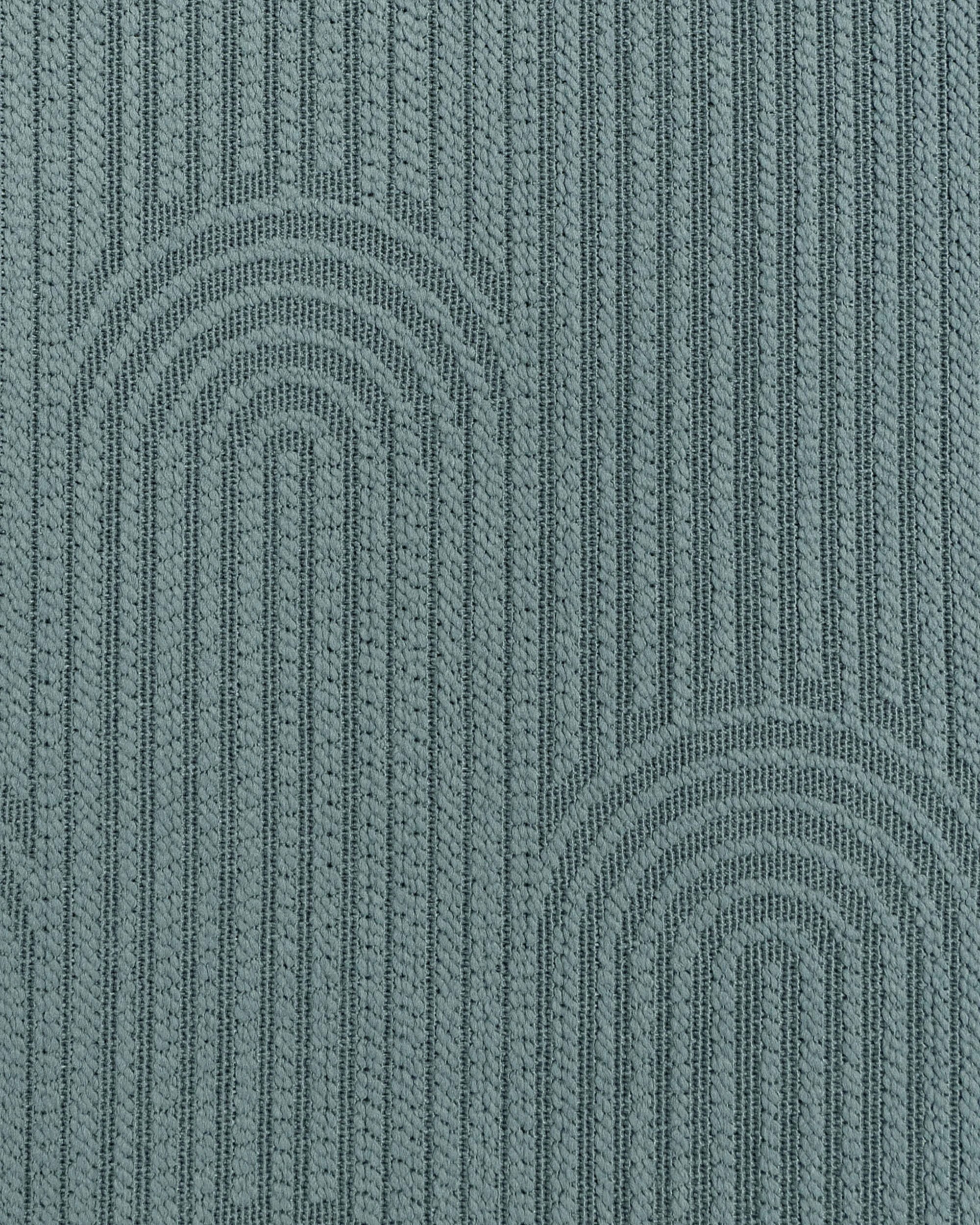 3 Bambury Eva Jacquard Arches Square Cushion - Blue, 3 of 3