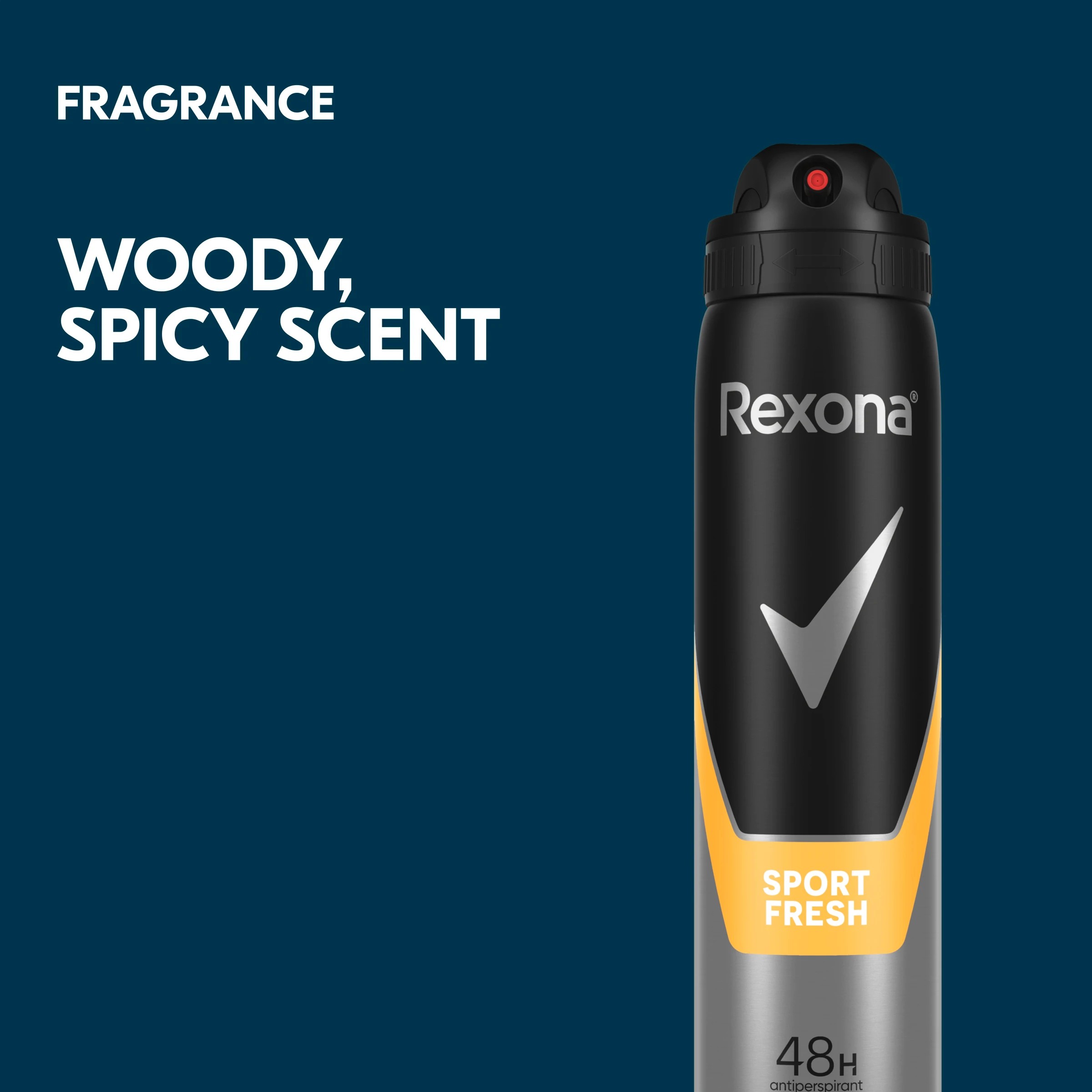 3 Rexona Men Sport Fresh 48-Hour Antiperspirant Deodorant 250ml, 3 of 6