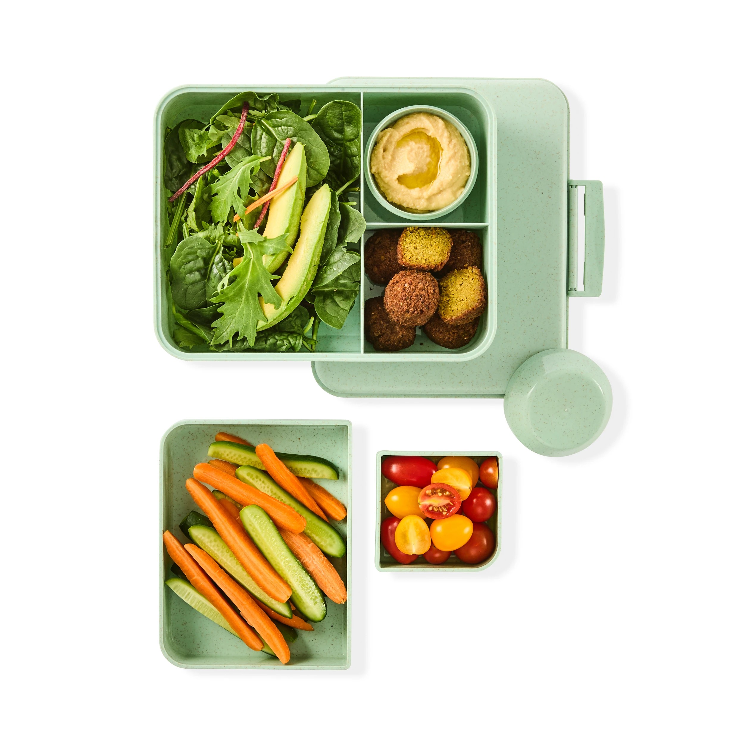 2 Sage Wheat Straw Bento Snack Box, 2 of 10