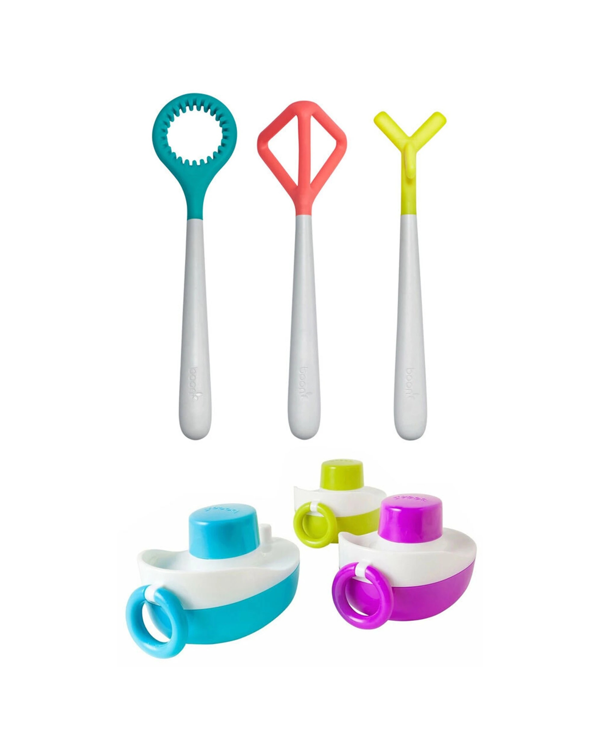 1 Boon 6pc Tones Musical Boats/Blobbles Bath Wands - Multi, 1 of 7