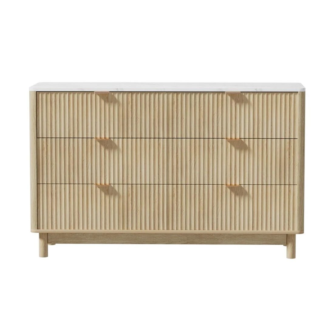 5 Artiss 6 Chest of Drawers Dresser Table - Natural, 5 of 10
