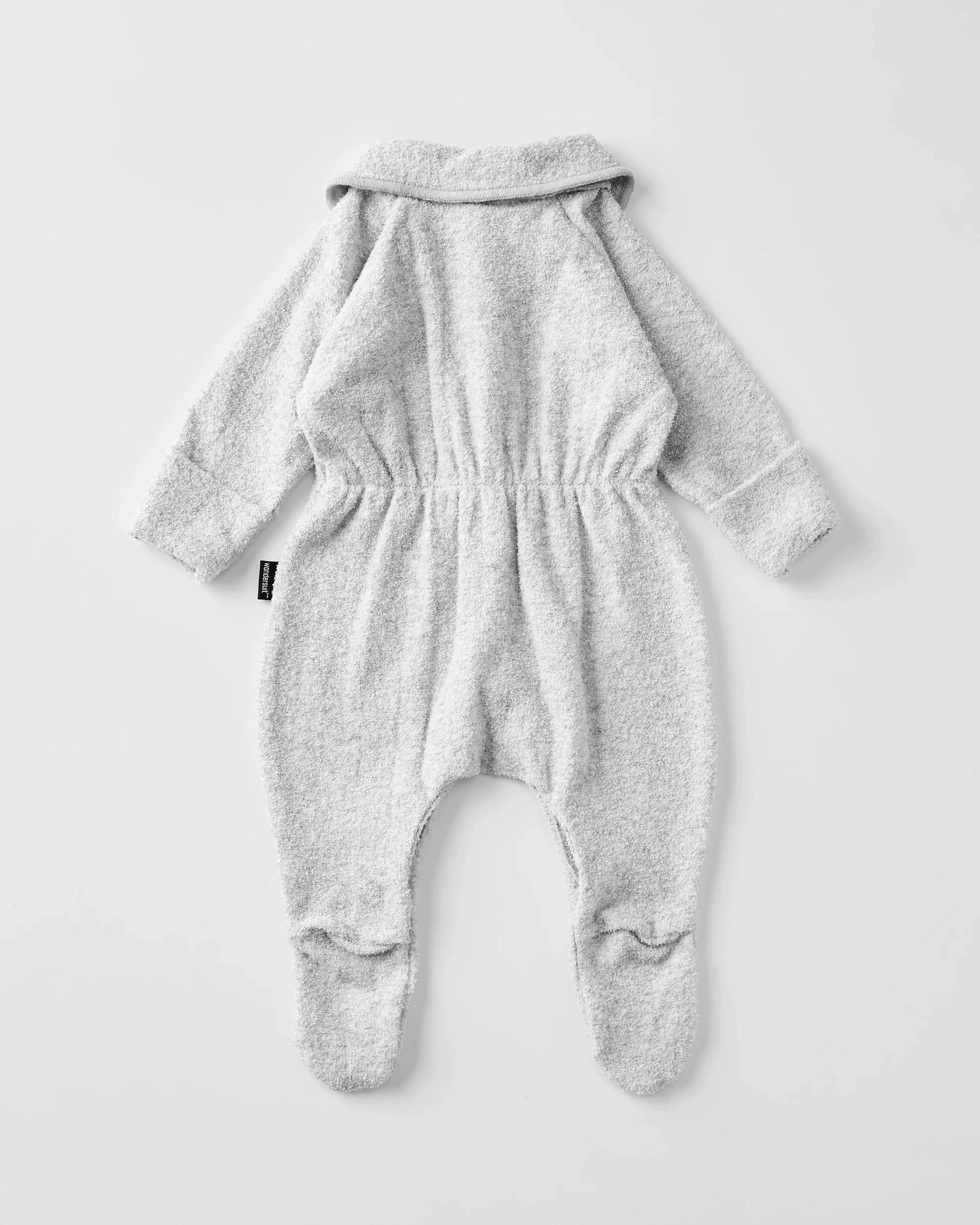5 Bonds Baby Poodelette Snap’ Wondersuit Coverall GREY, 5 of 6