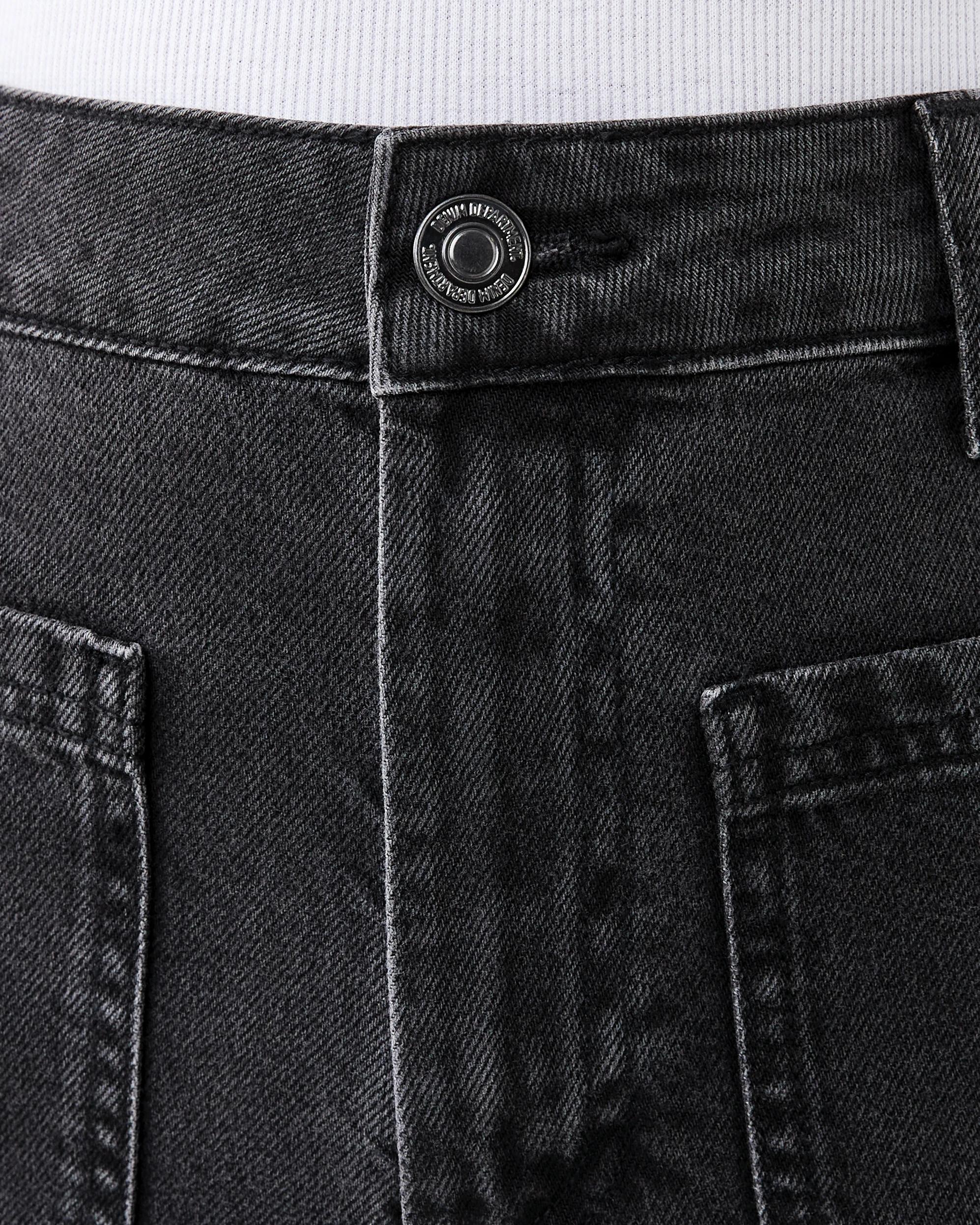 5 Wide Leg Pocket Jeans Blk Wash, 5 of 9