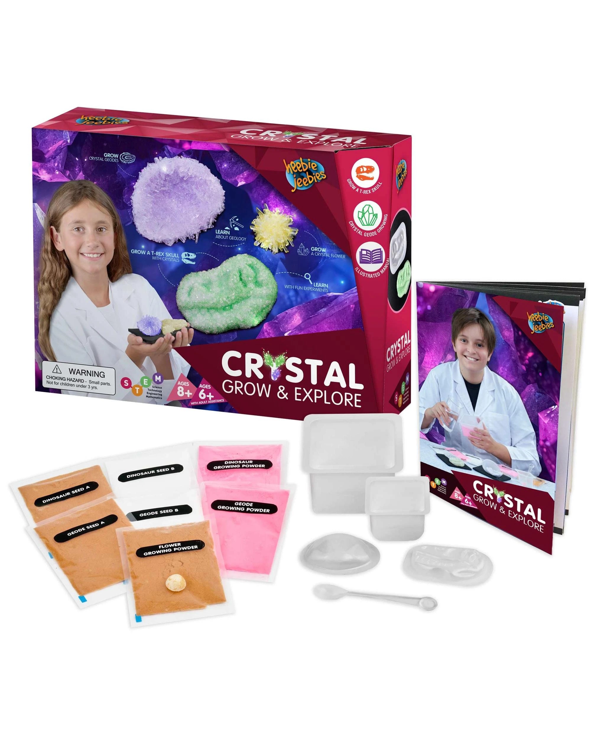 2 Heebie Jeebies Crystal Grow and Explore Science Kit, 2 of 8