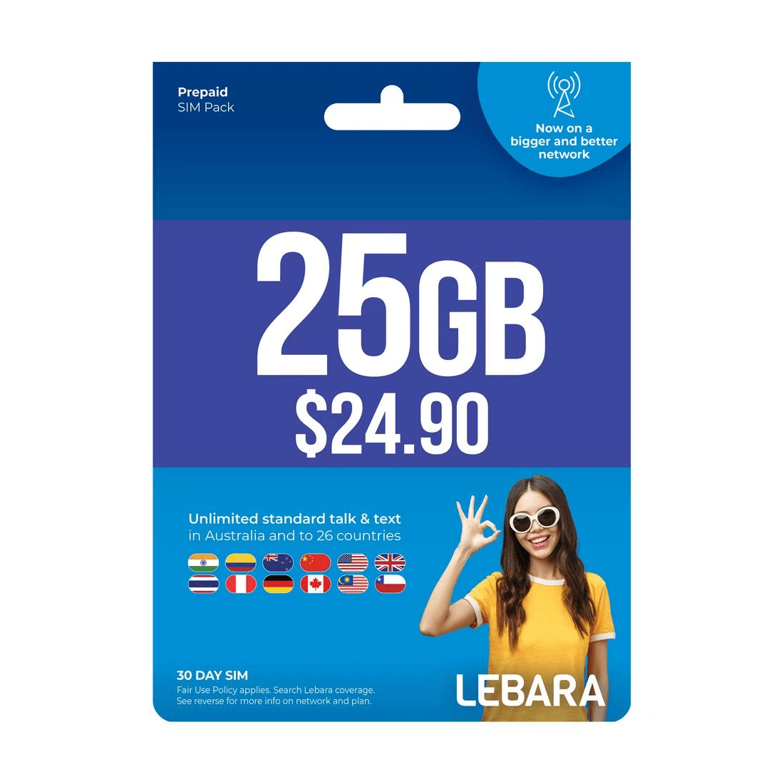 1 Lebara $24.90 Prepaid Eco SIM, 1 of 2